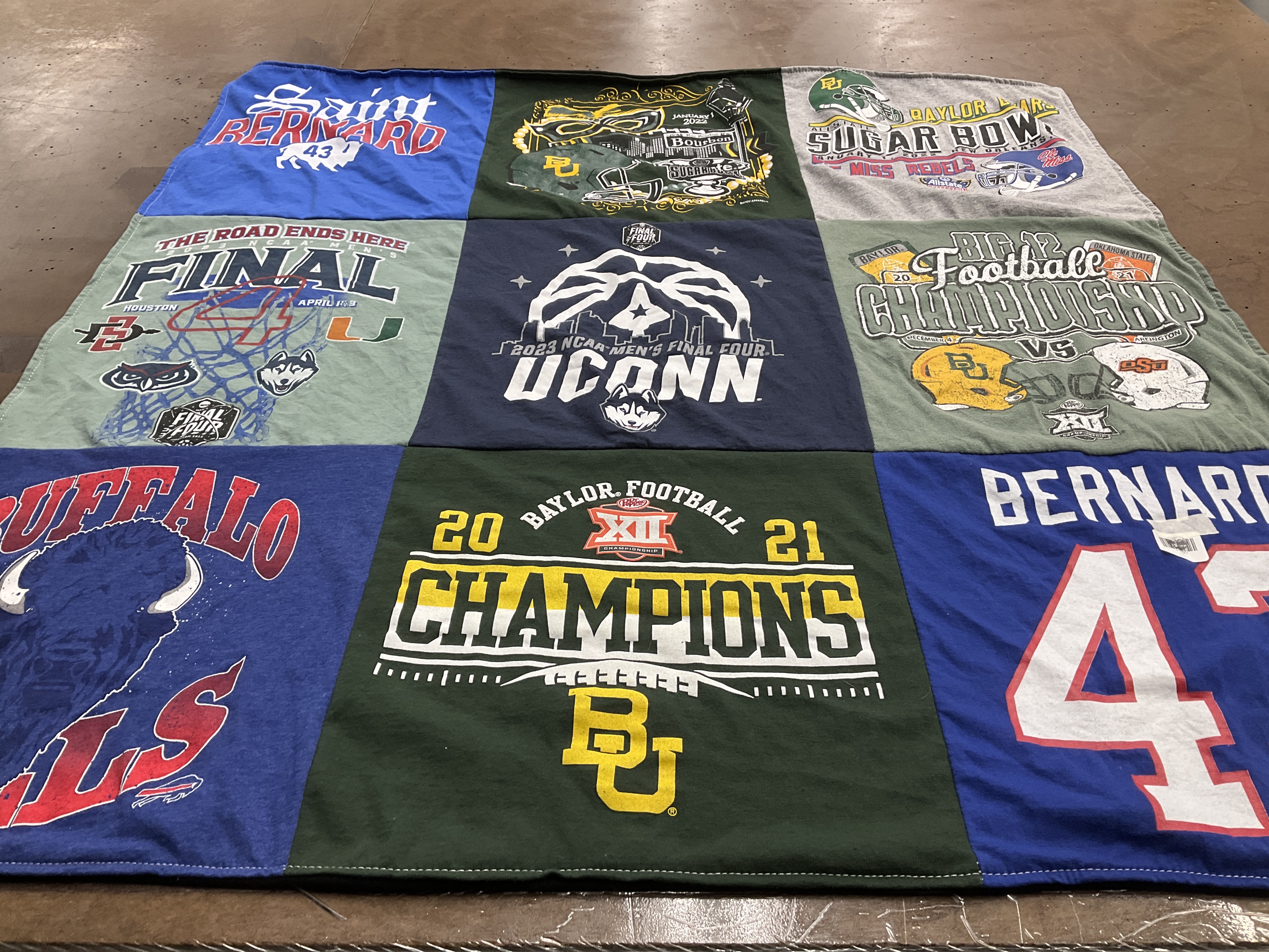 T-shirt quilt featuring buffalo bills by Alexa from TX
