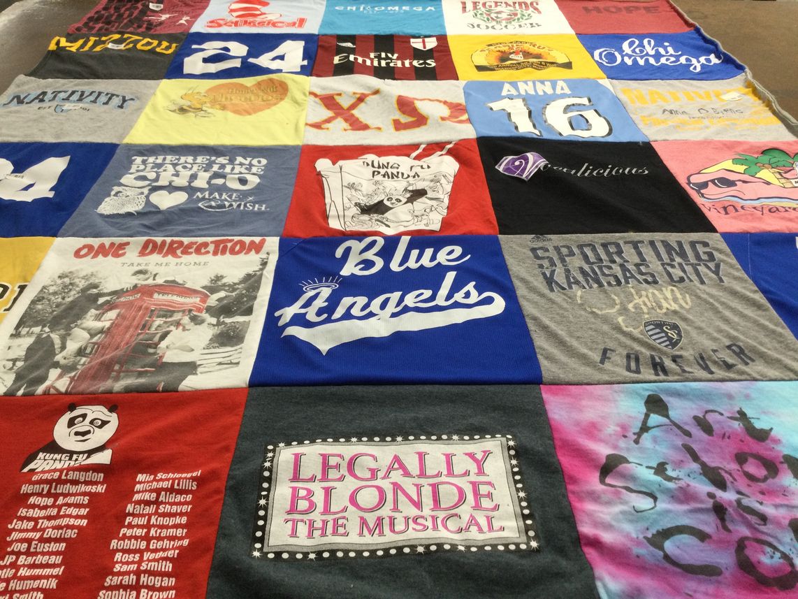 T-shirt quilt featuring sporting kansas city by Kristin from KS