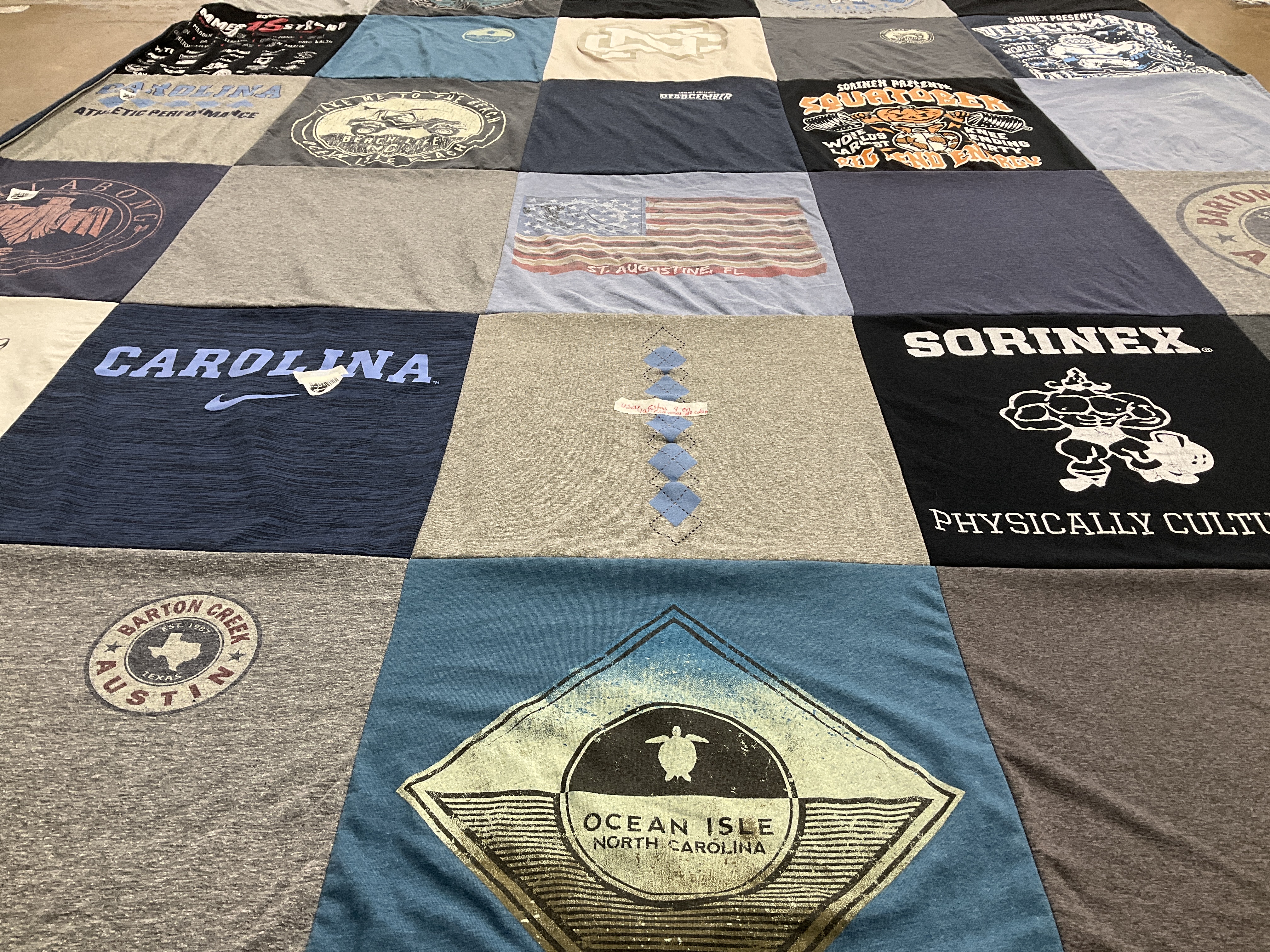 T-shirt quilt from university of north carolina by Brian from VA