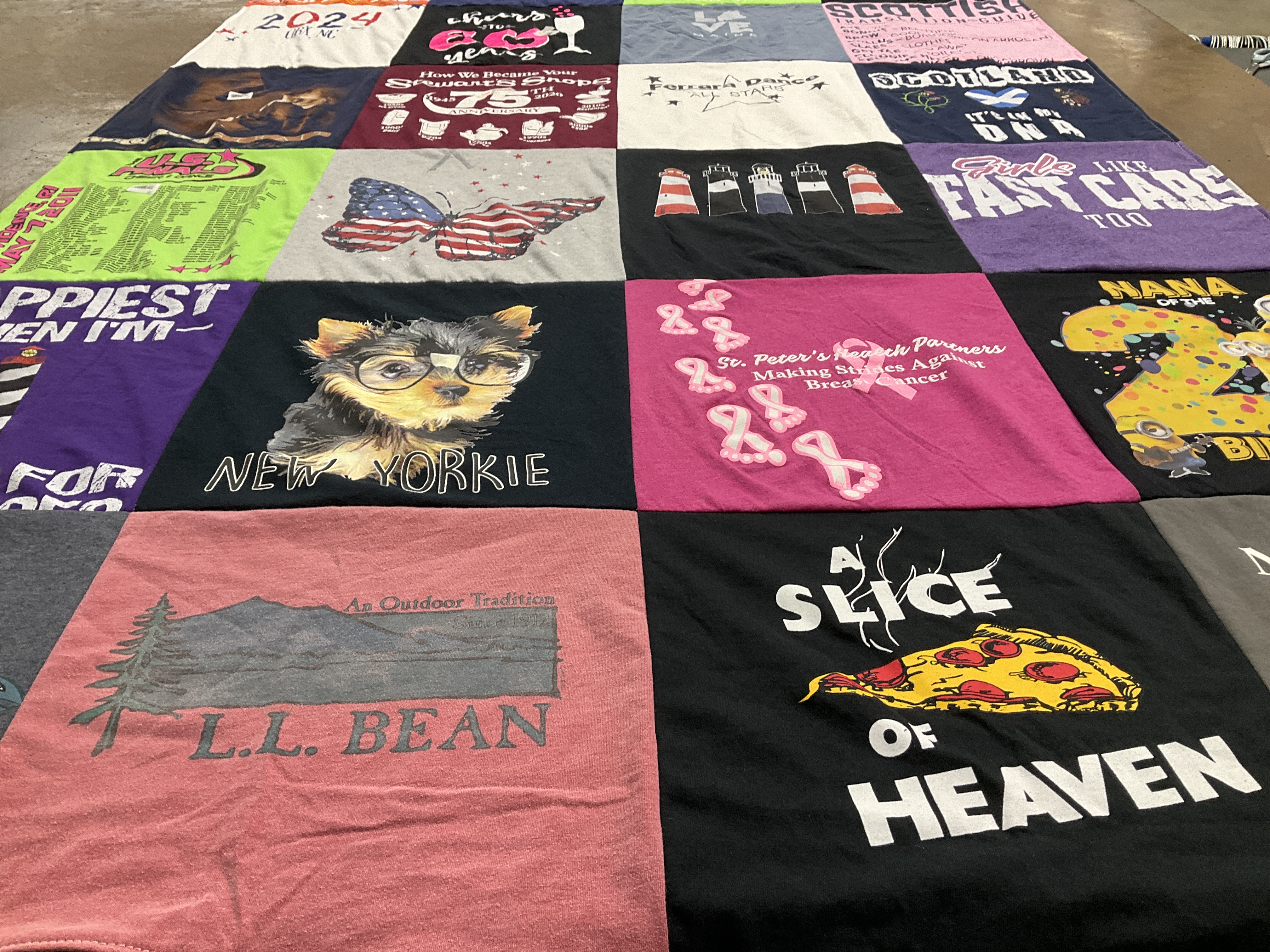 T-shirt quilt from wildcats by Karlyn from NY
