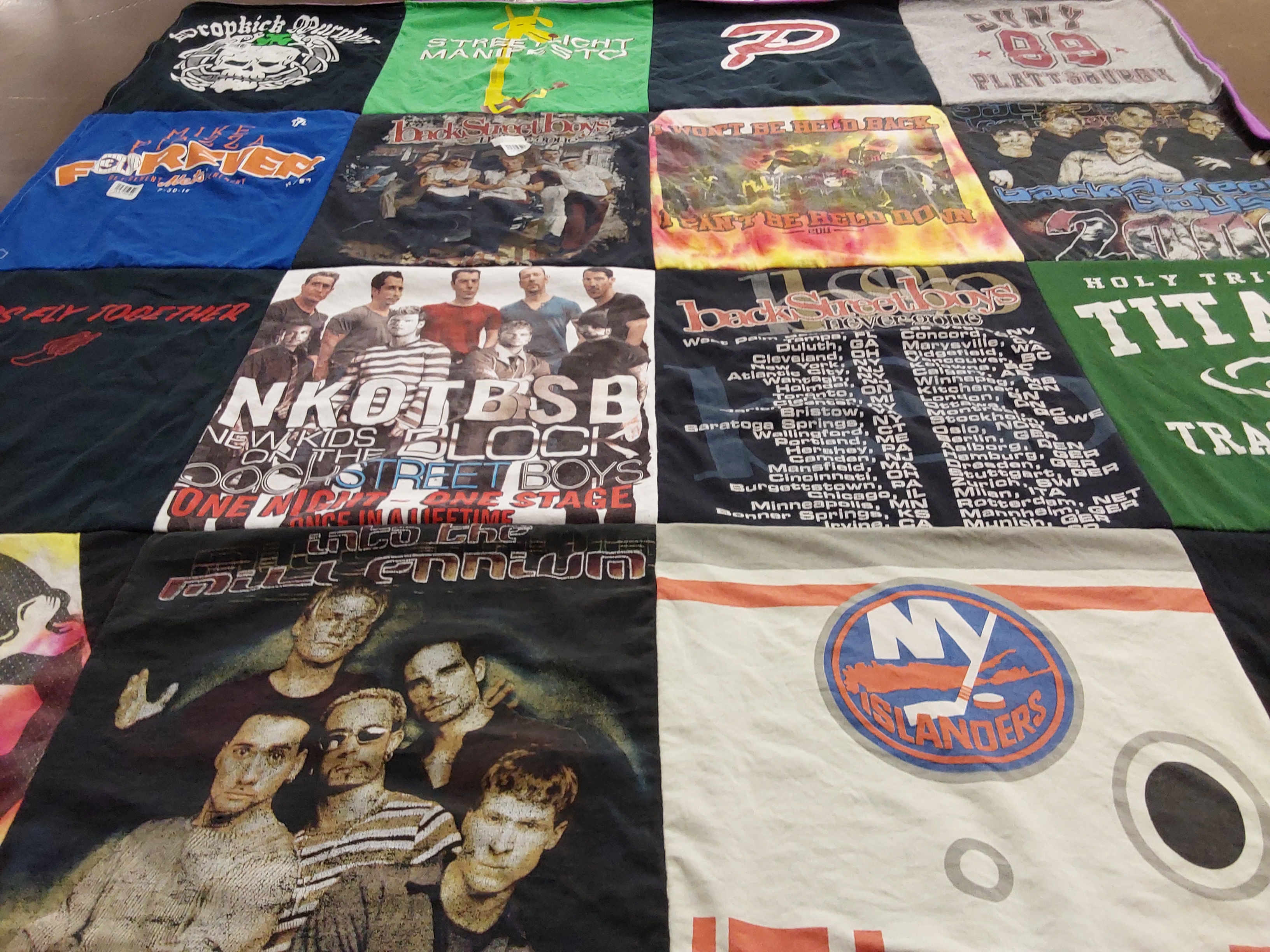 T-shirt quilt featuring new york islanders by Ann from NY