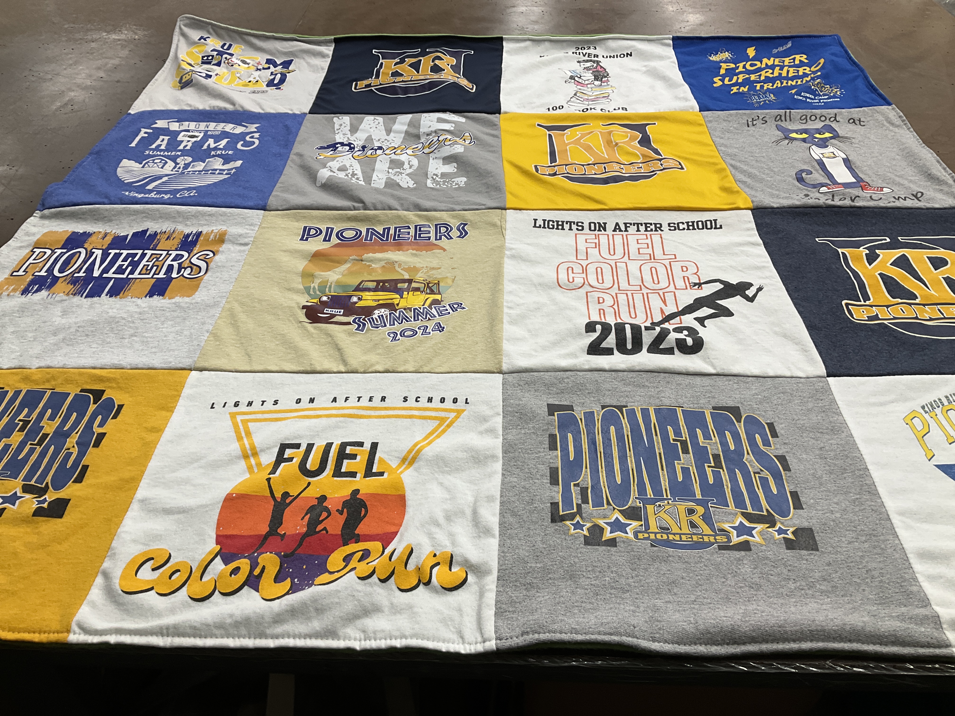 T-shirt quilt from kr pioneers by Ileana from CA