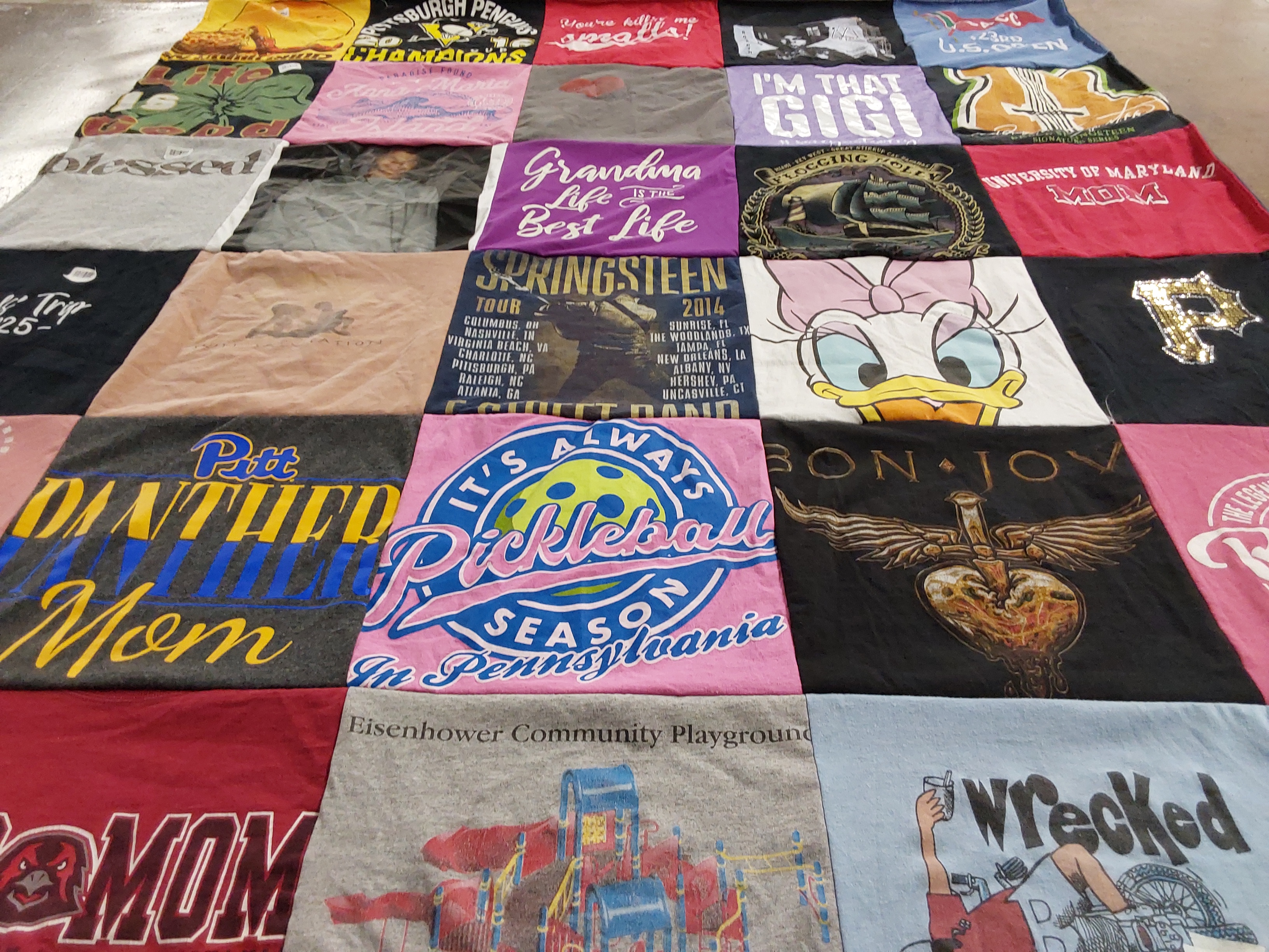 T-shirt quilt featuring pitt panthers by Anna from PA