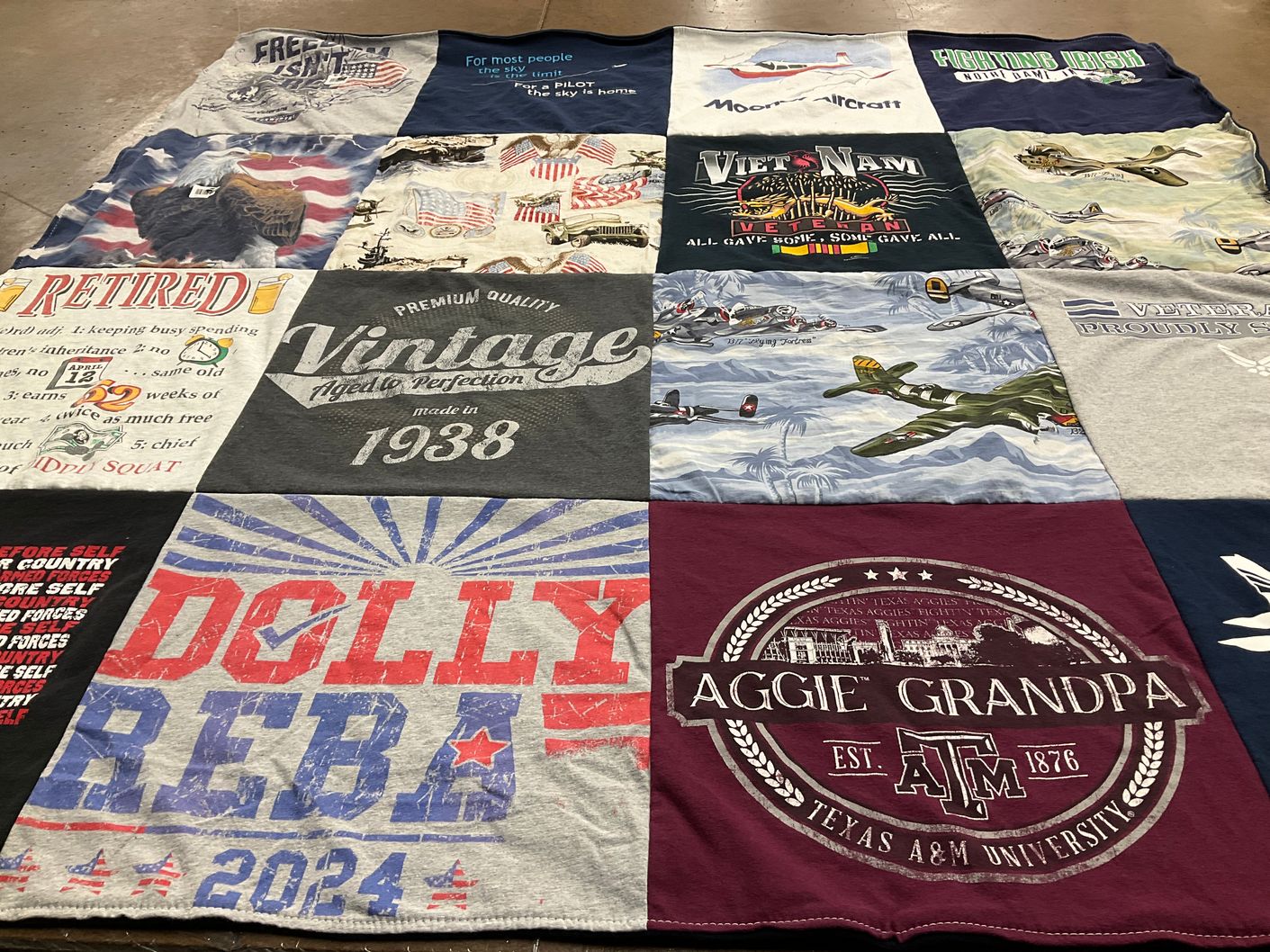T-shirt quilt from texas a&m university by Kimberly from TX
