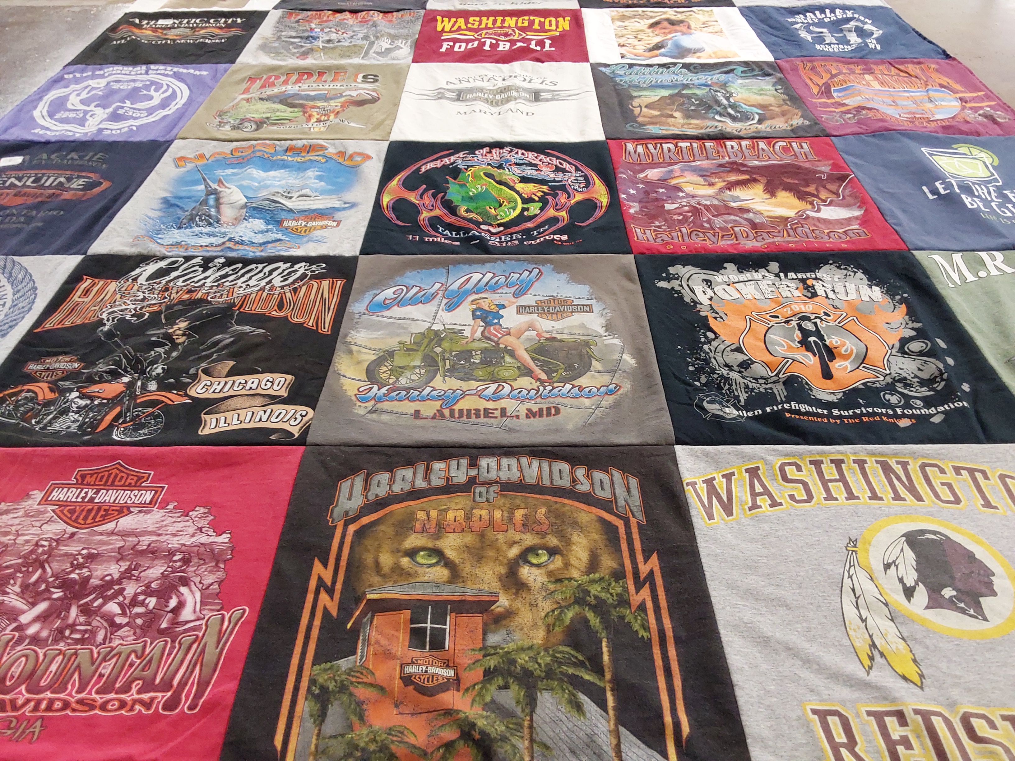 T-shirt quilt featuring washington redskins by Lee-Anne from MD