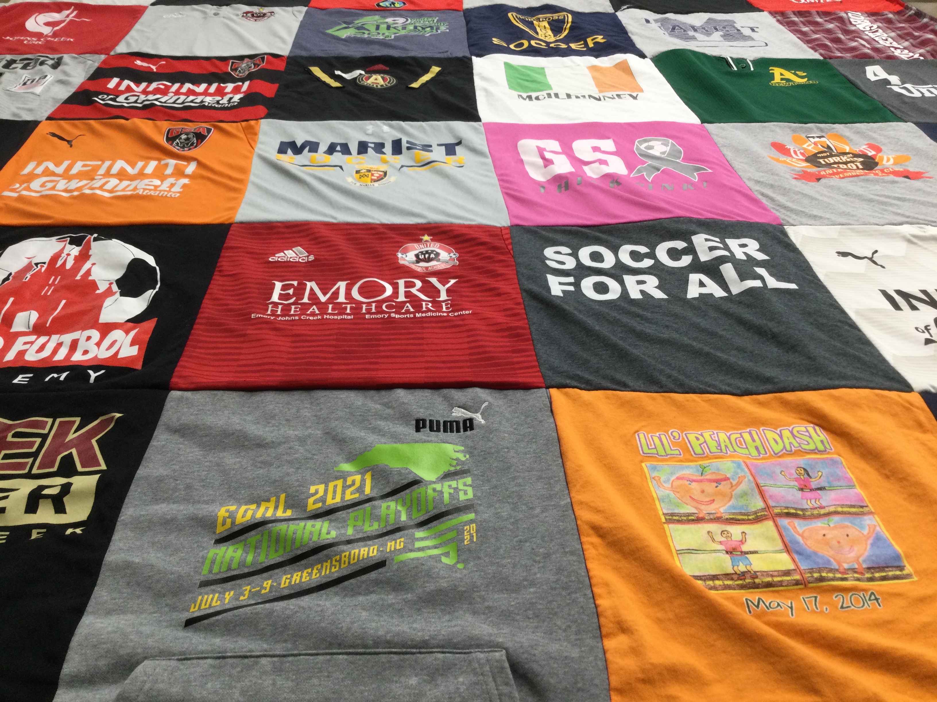 T-shirt quilt featuring atlanta united football club by Heather from GA