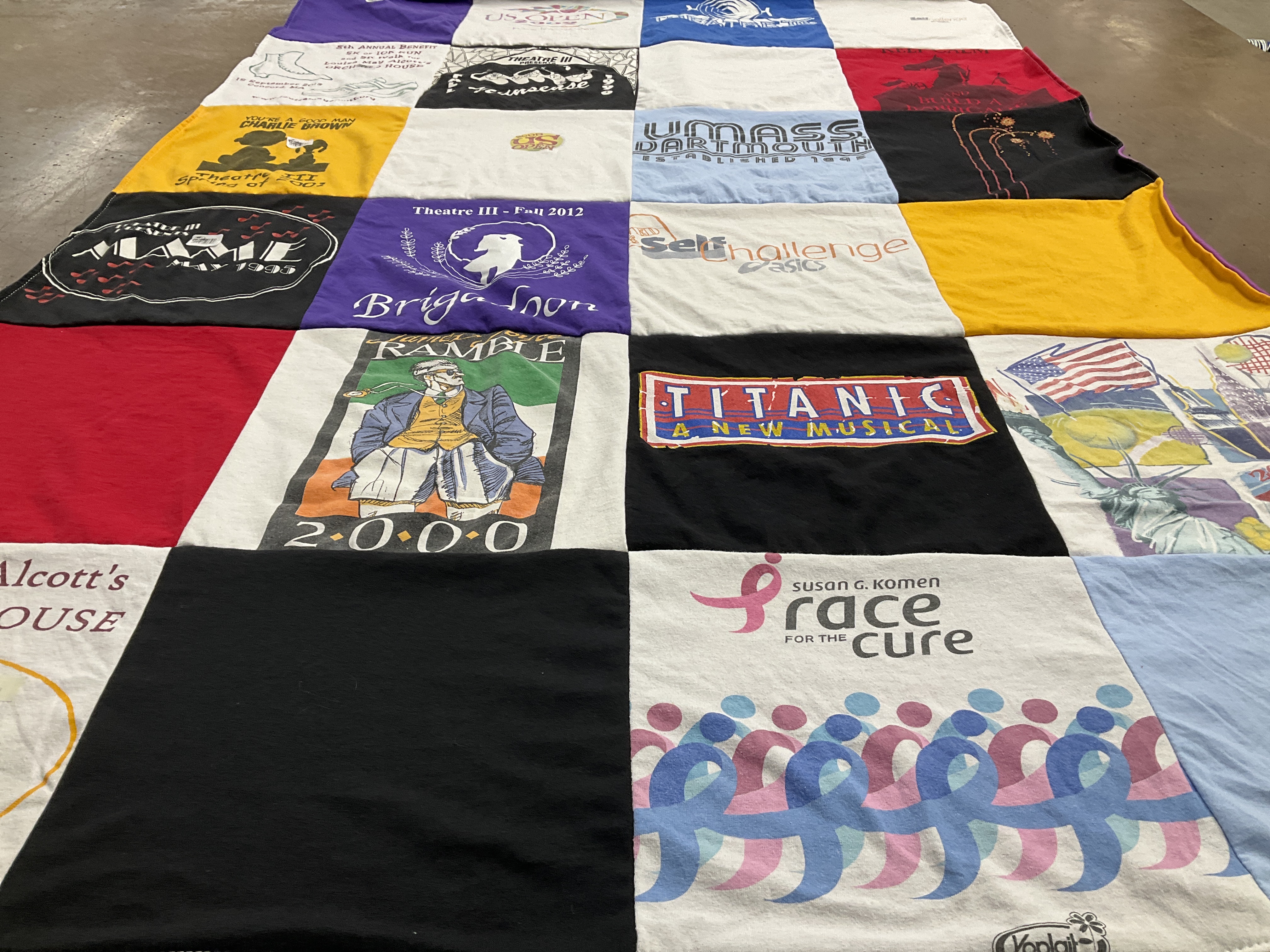 T-shirt quilt from university of massachusetts dartmouth by James from MA