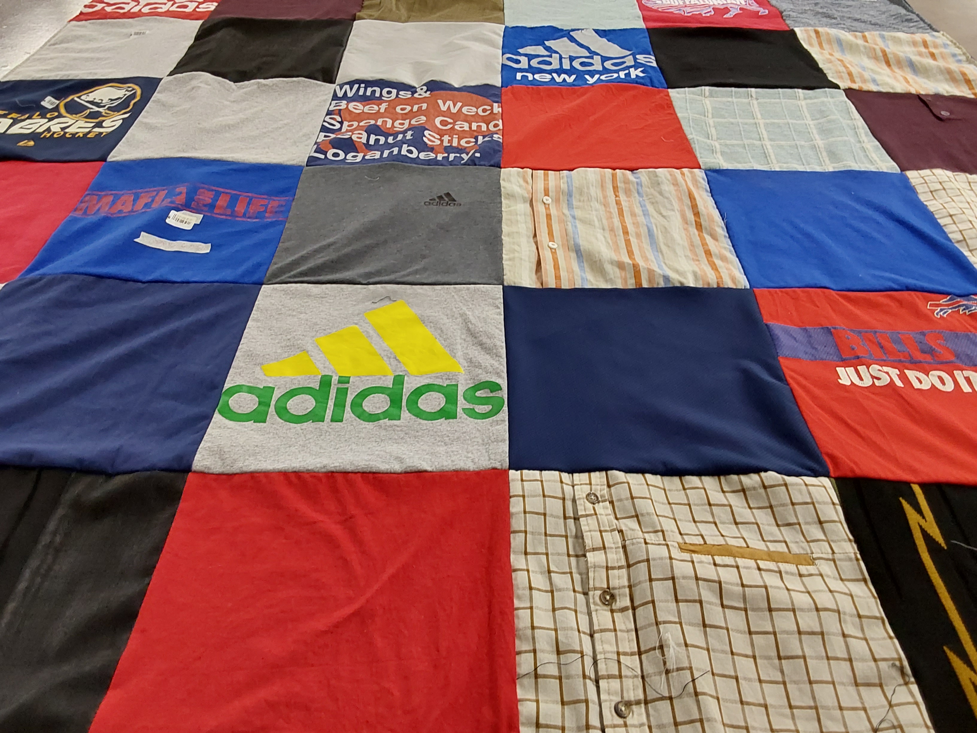 T-shirt quilt featuring buffalo sabres, buffalo bills by Mercede from VA