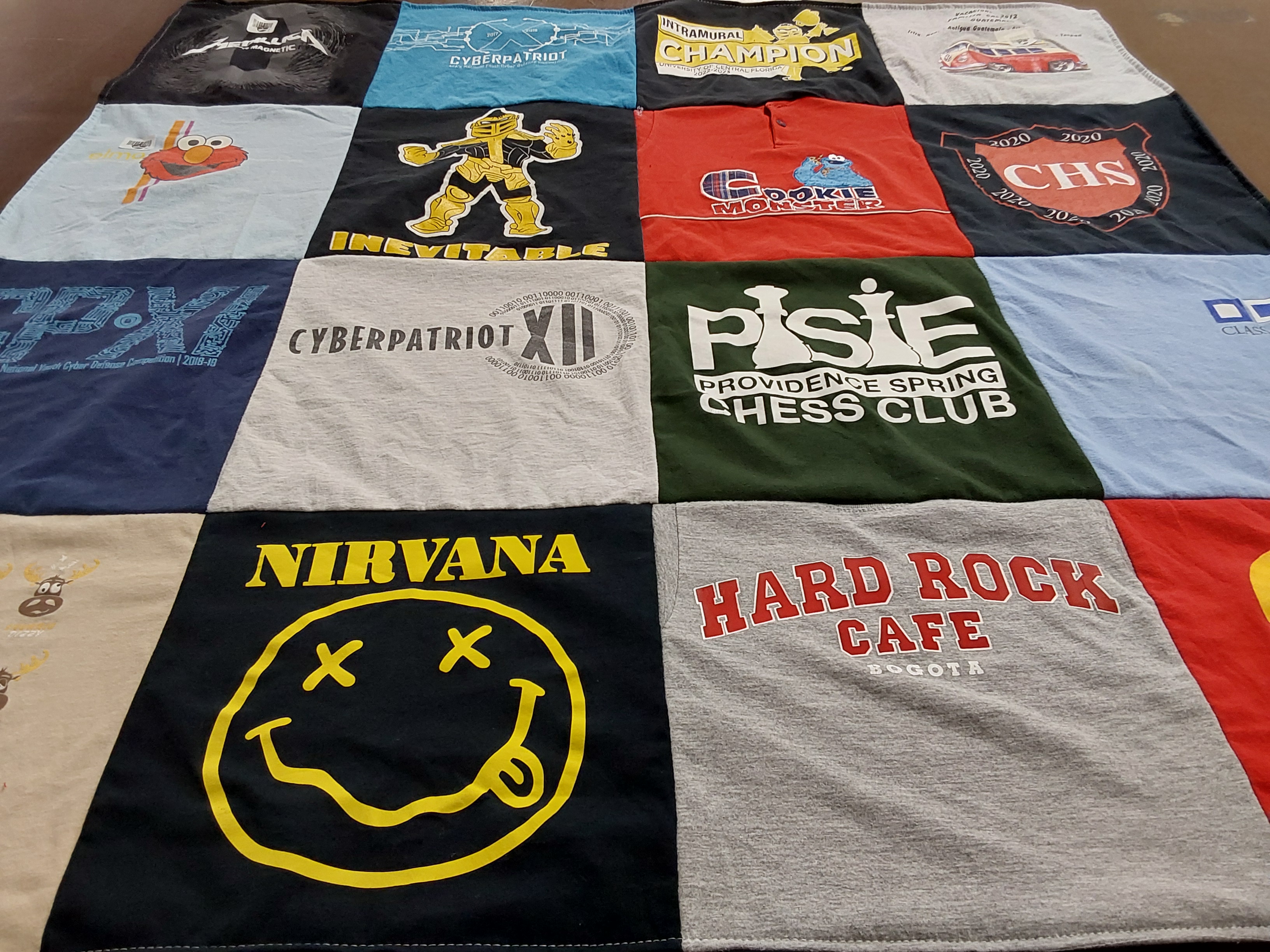 T-shirt quilt from chs by Luz from FL