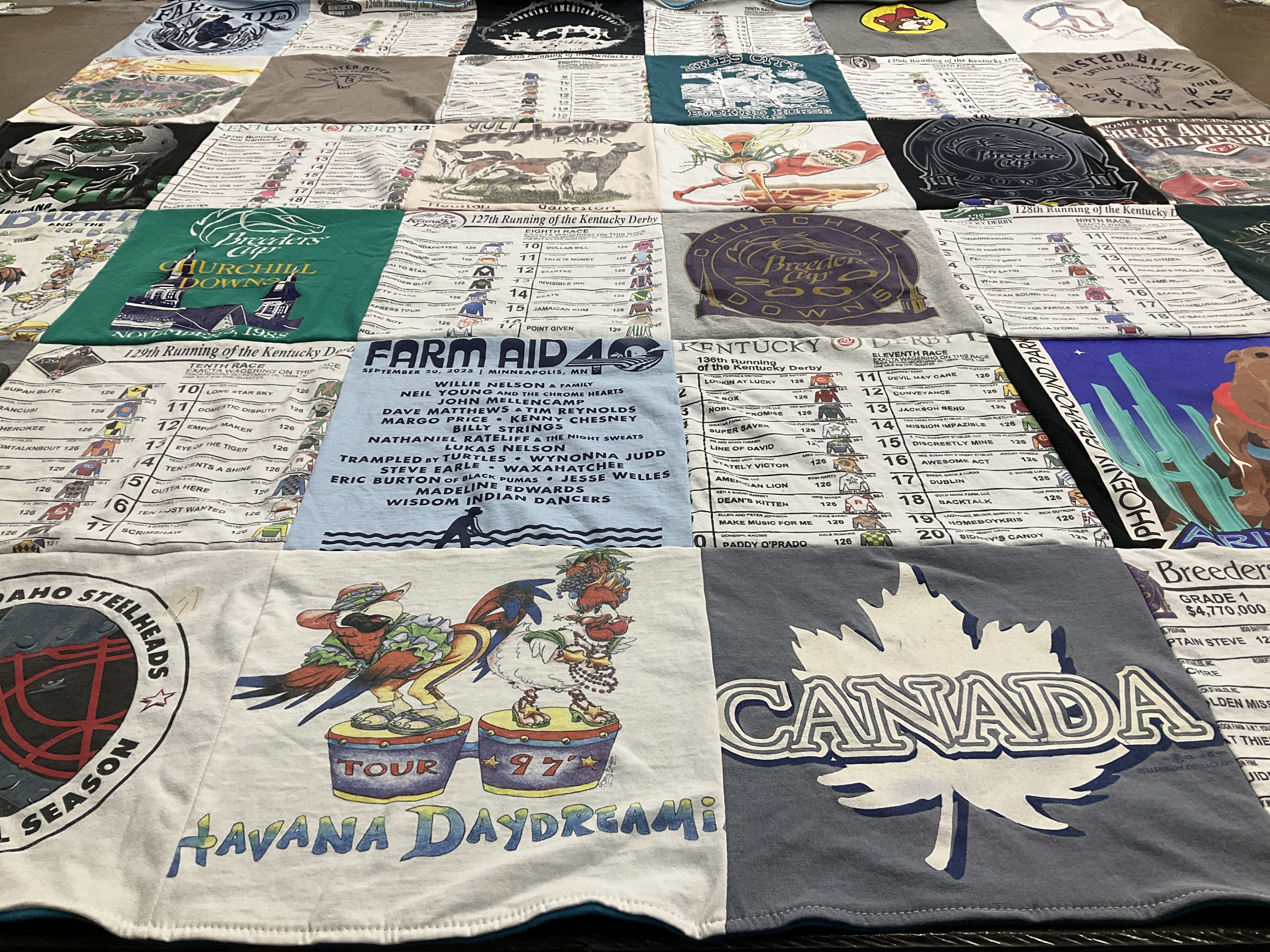T-shirt quilt featuring idaho steelheads by Ron from ID