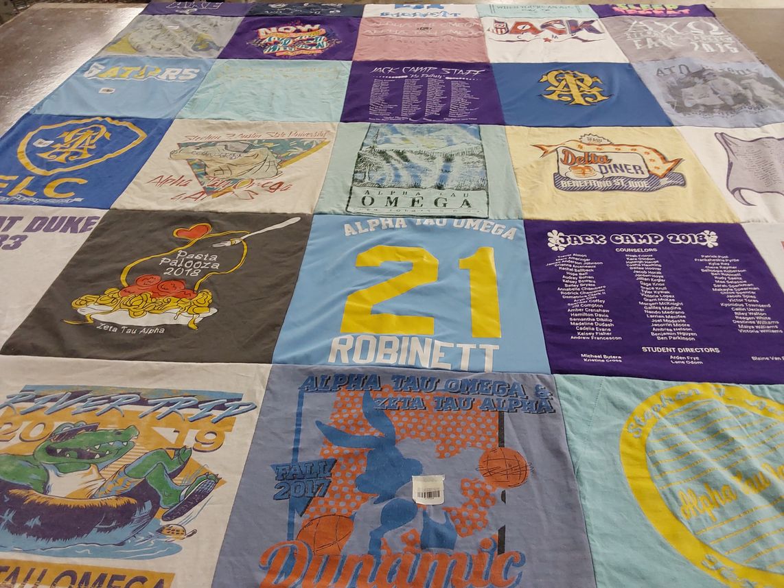 T-shirt quilt from stephen f austin state university by haley from TX