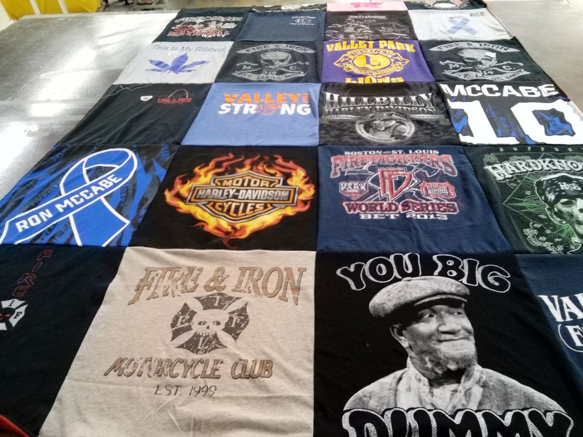 T-shirt quilt from valley park high school by Sarah from MO
