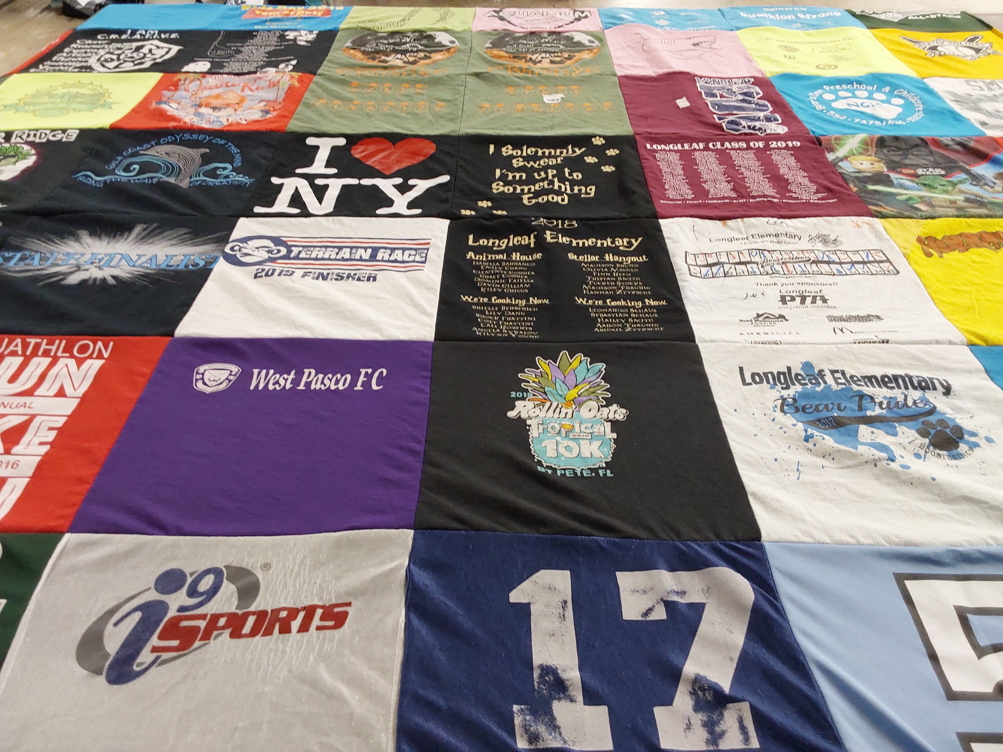T-shirt quilt featuring west pasco fc by Julie from FL