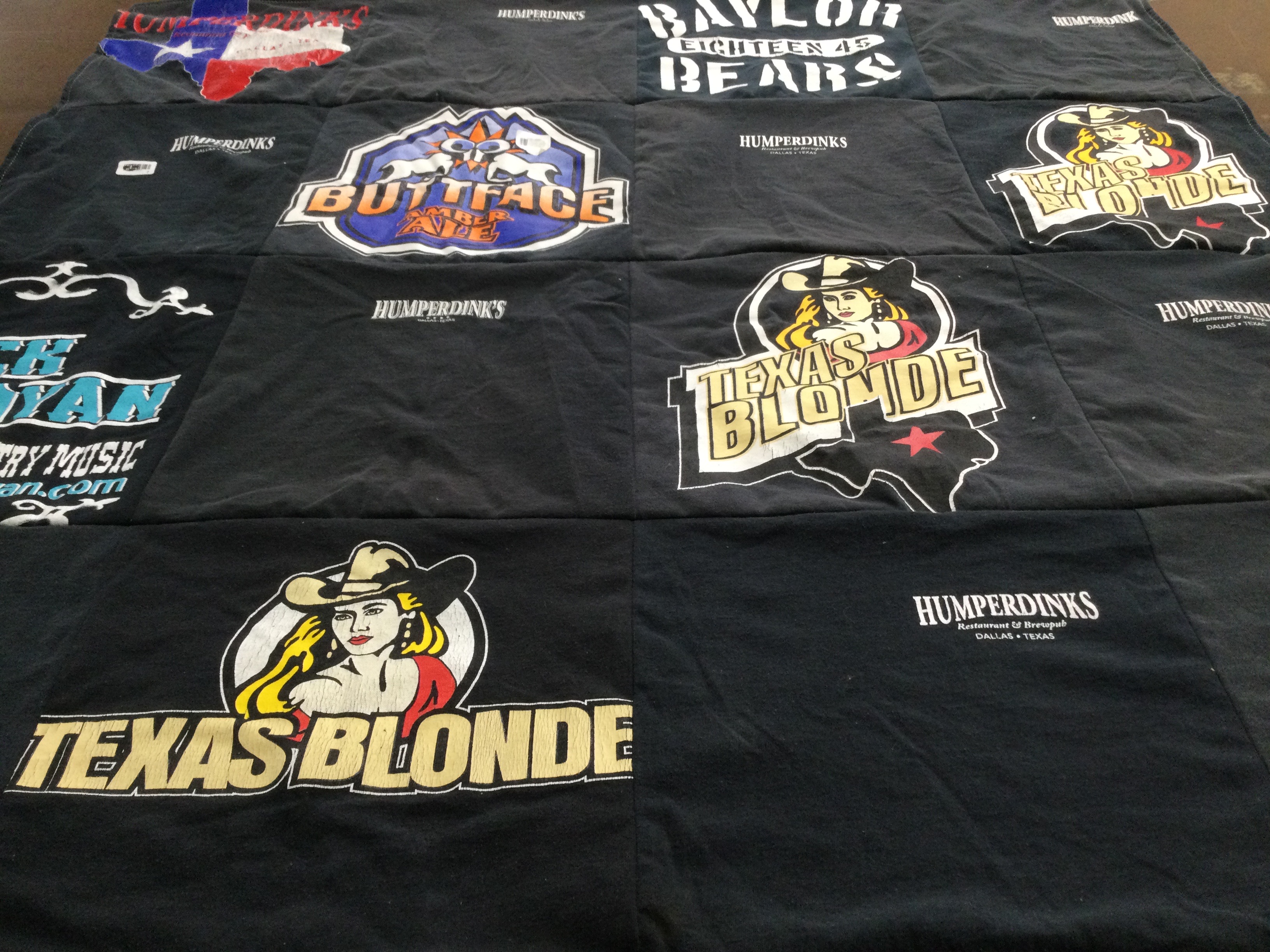 T-shirt quilt featuring baylor university bears by Mary from TX