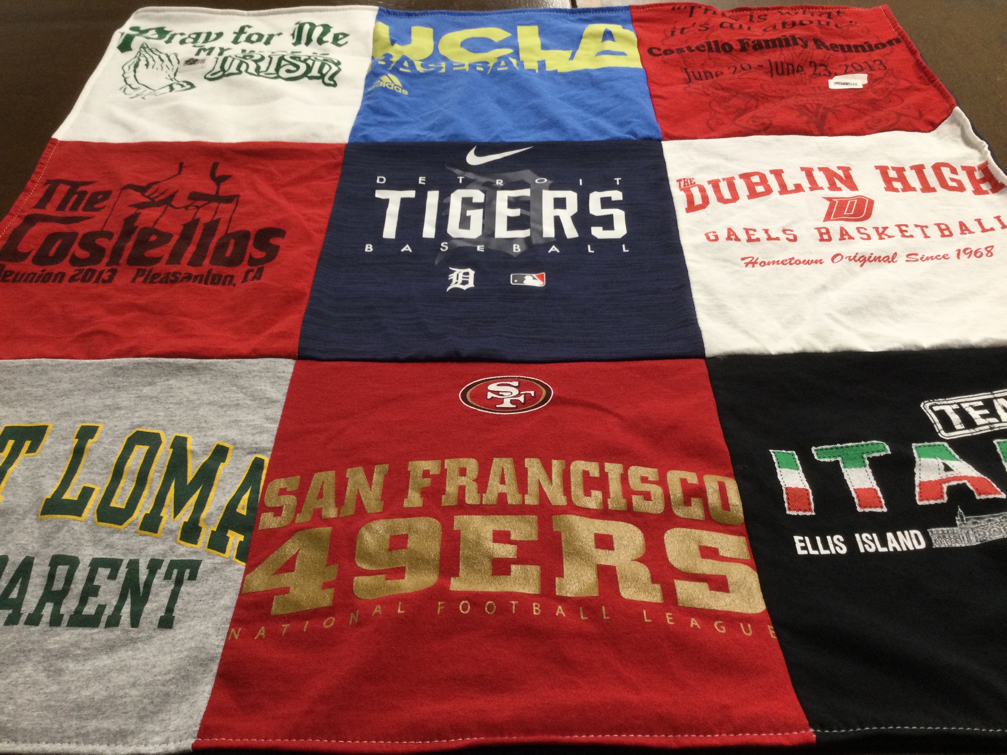 T-shirt quilt featuring san francisco 49ers by C. from CA