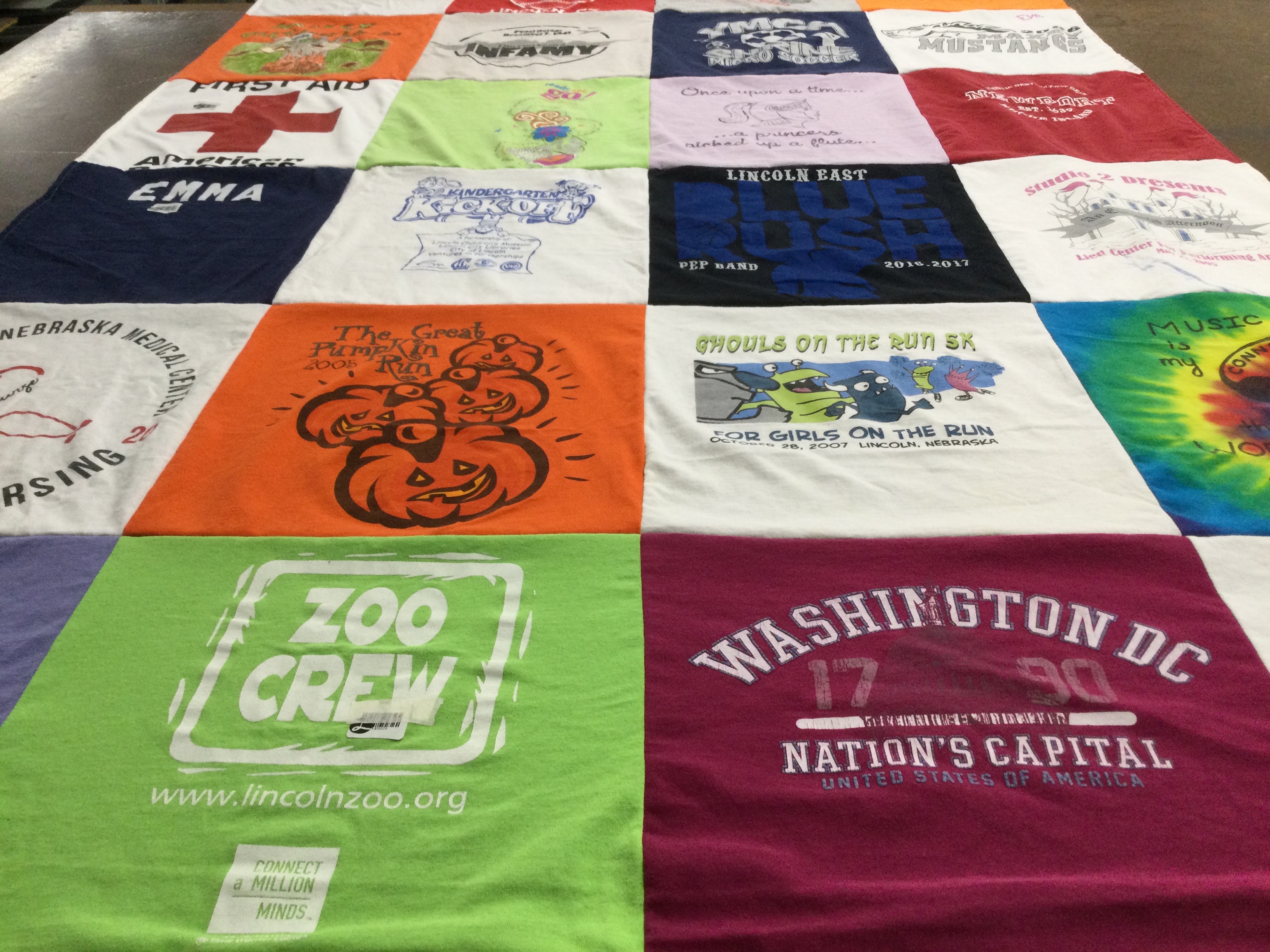 T-shirt quilt featuring lincoln east pep band by Megan from NE