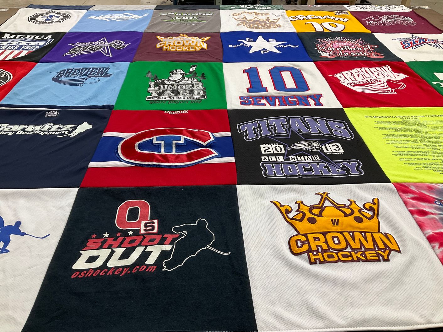 T-shirt quilt featuring titans all star hockey by William from MN