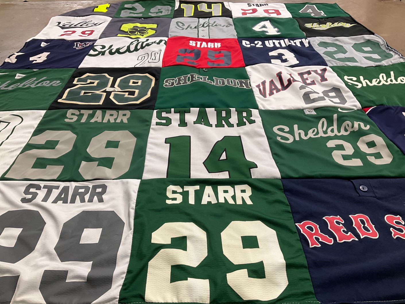 T-shirt quilt featuring sheldon high school by tristyne from OR