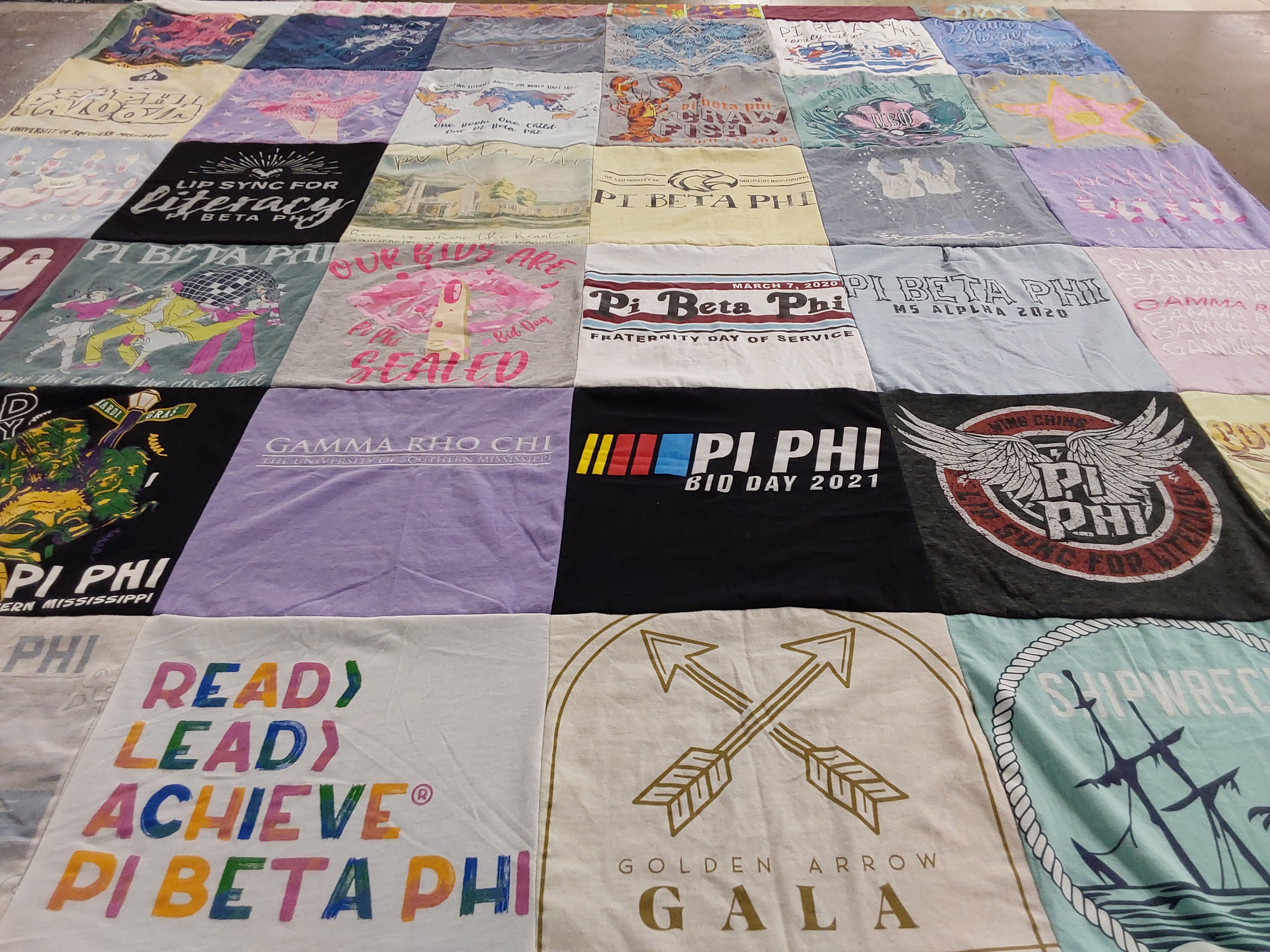 T-shirt quilt from the university of southern mississippi by Stacy from MS