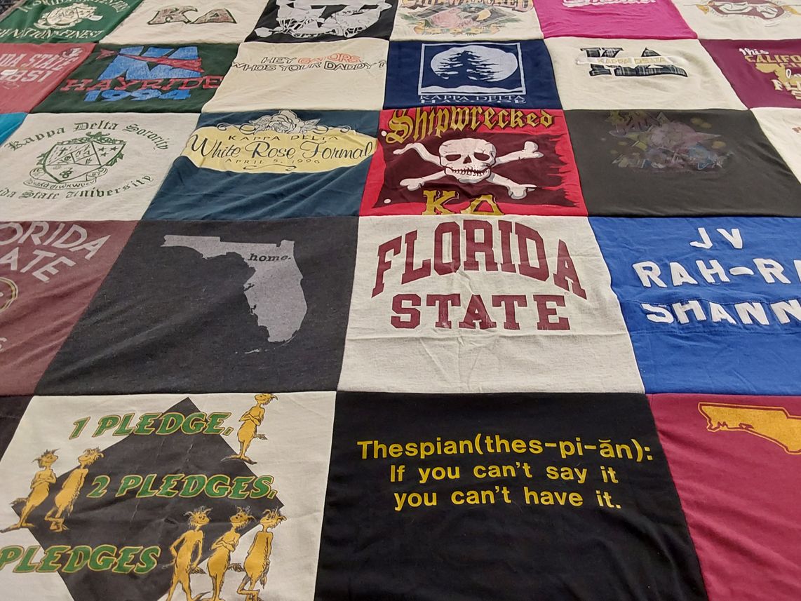T-shirt quilt from florida state university by Shannon from CA