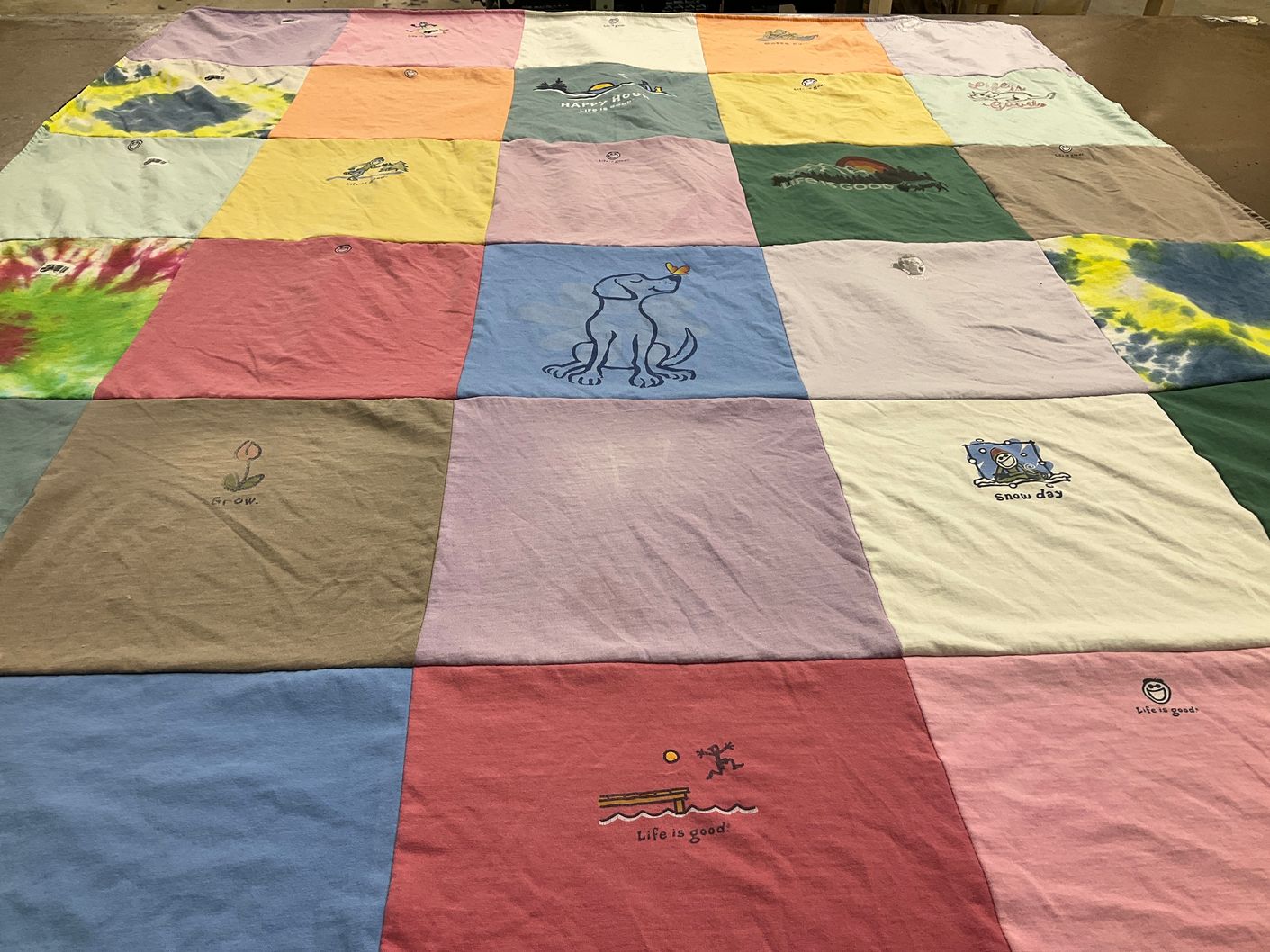 T-shirt quilt by Barbara from MI