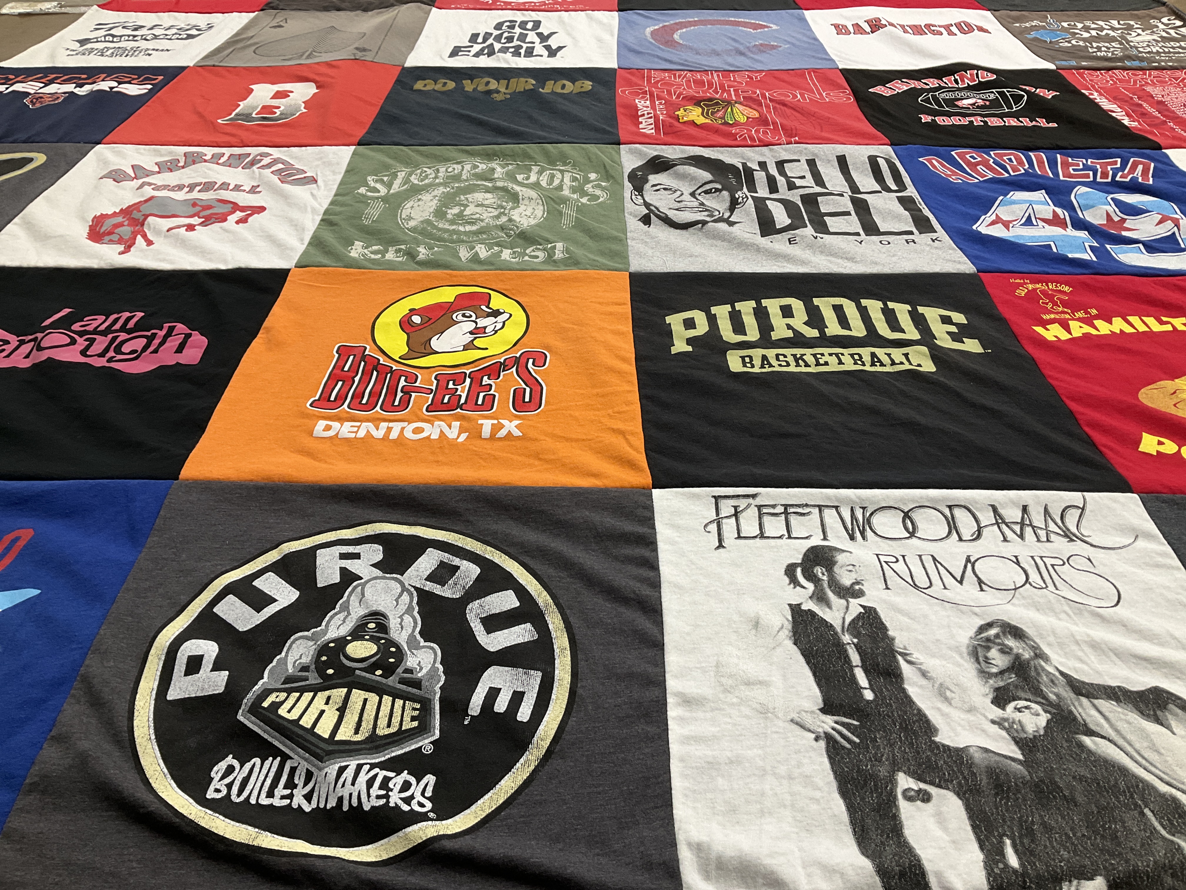 T-shirt quilt featuring purdue basketball by Ryan from IL
