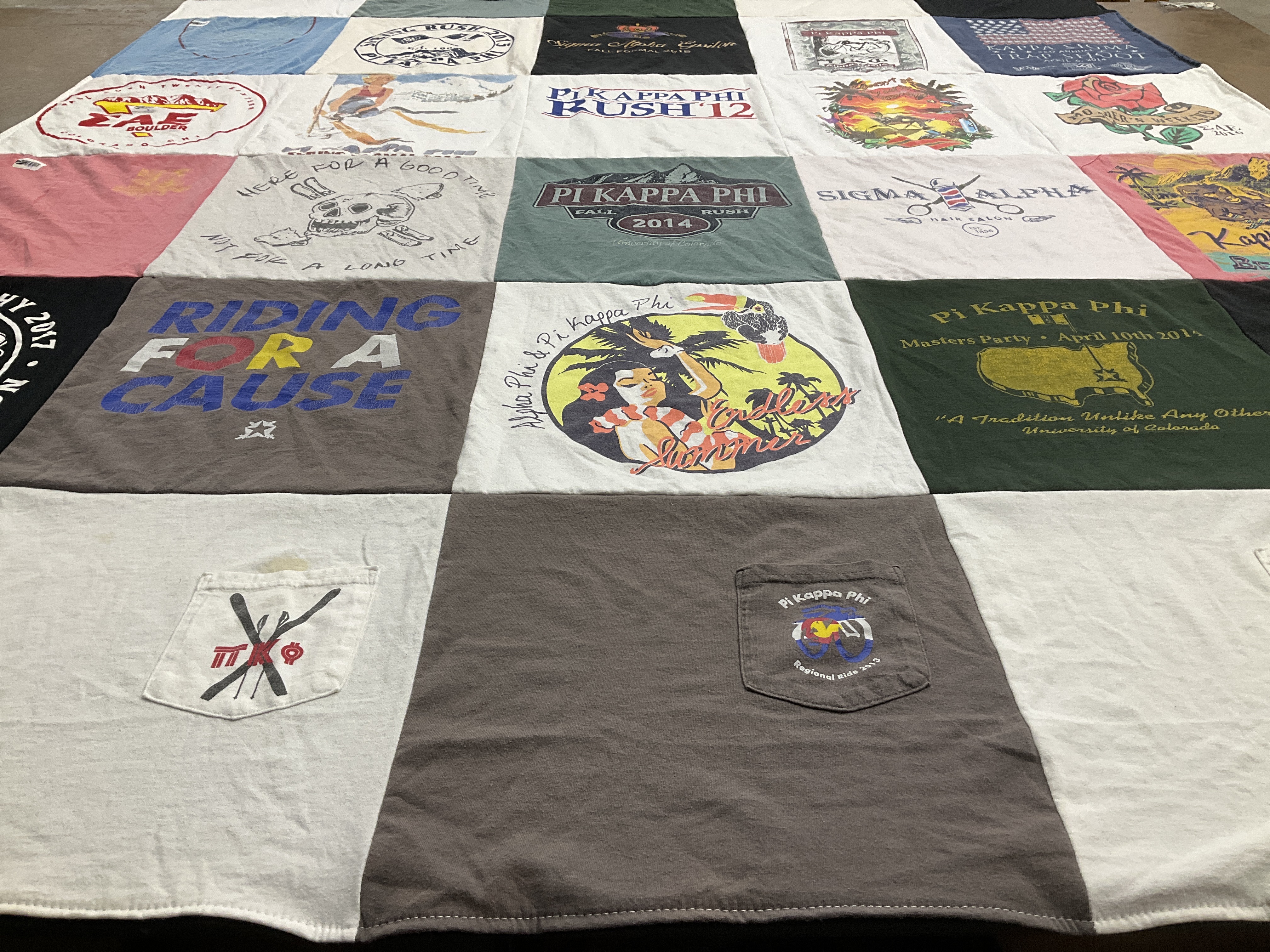 T-shirt quilt from university of colorado by Isabella from CA
