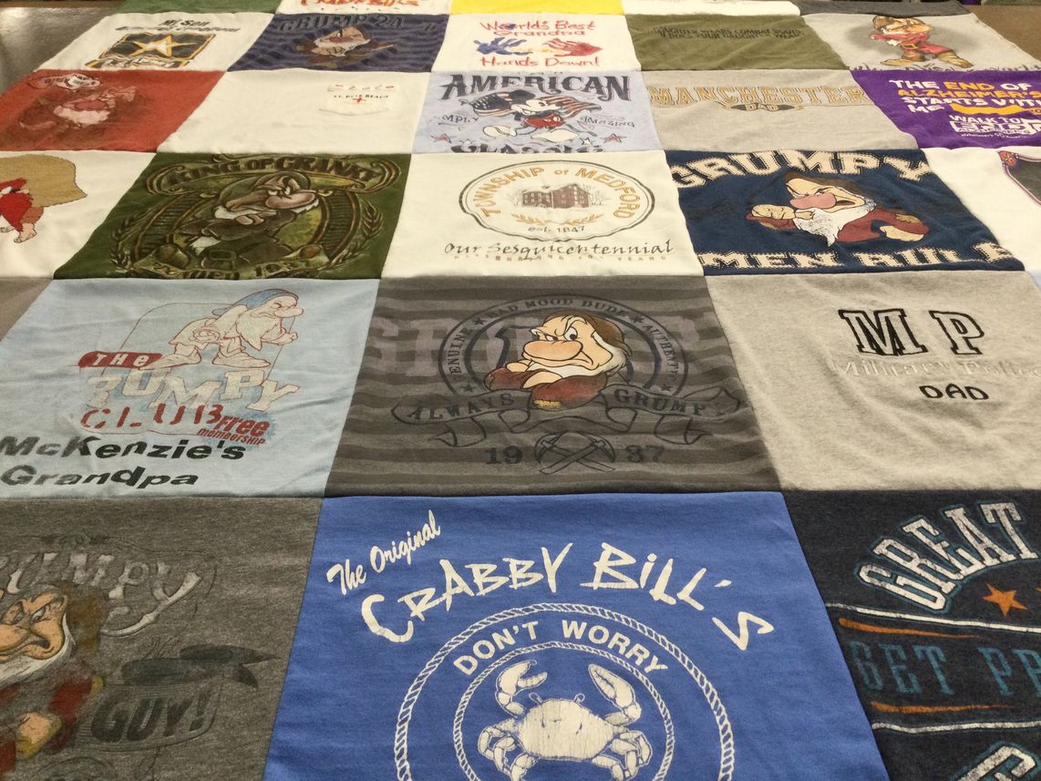 T-shirt quilt from manchester university by Amanda from IN