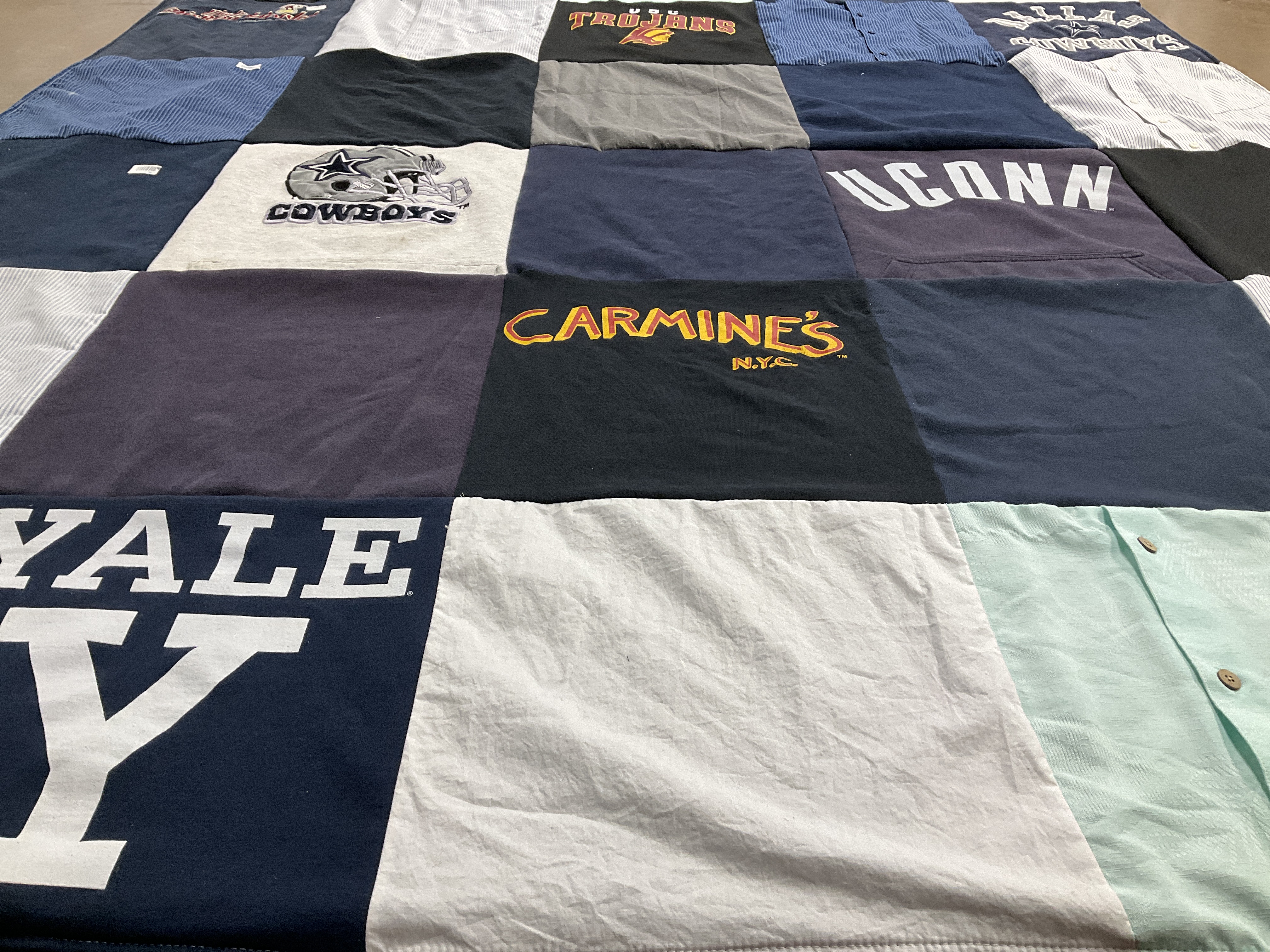 T-shirt quilt featuring dallas cowboys by Melissa from CT