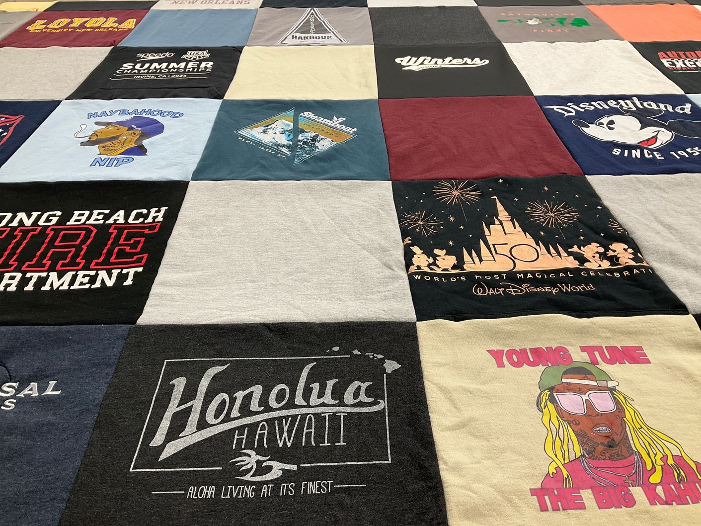 T-shirt quilt from loyola university new orleans by Andrew from CA
