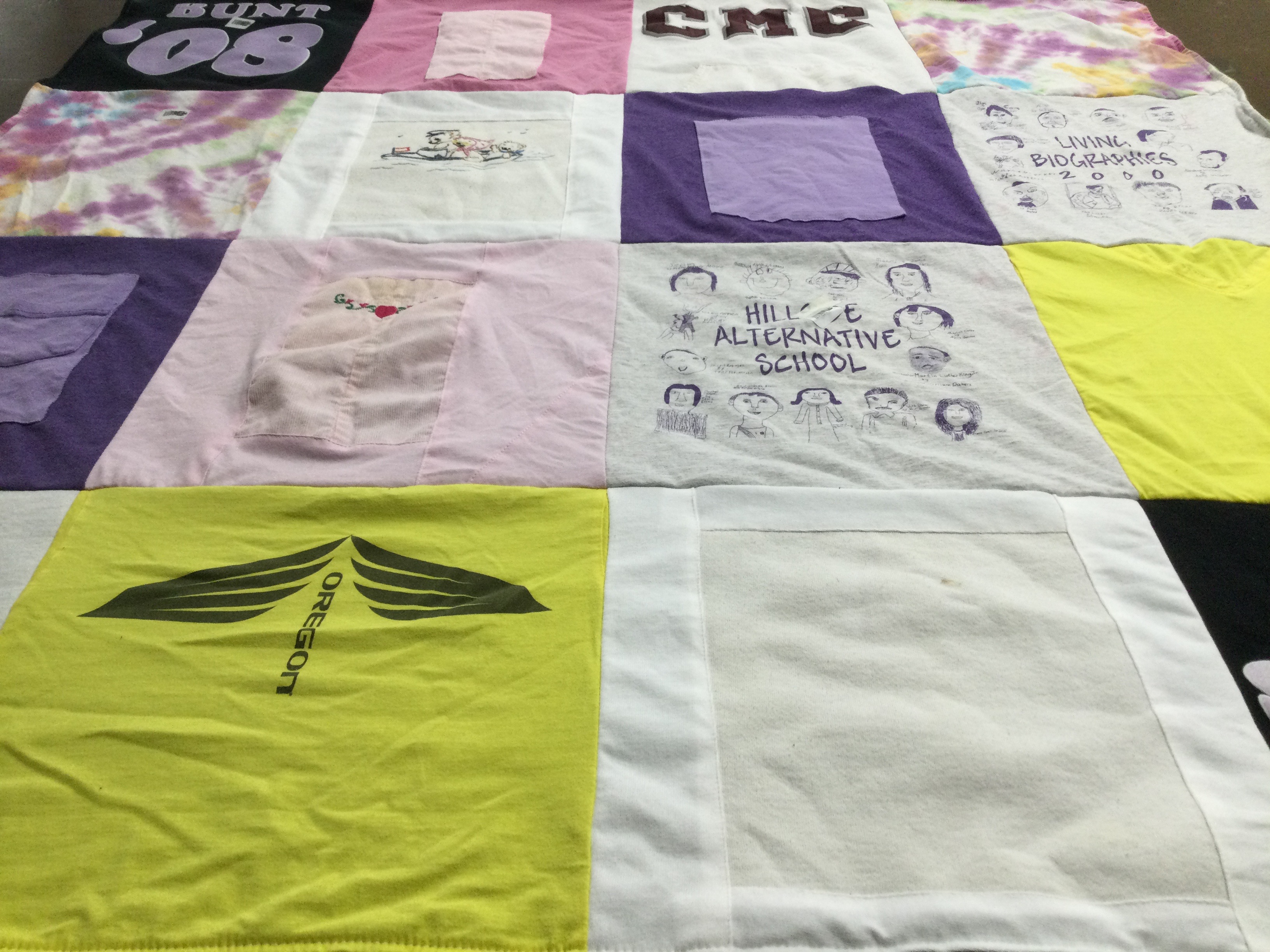 T-shirt quilt featuring oregon by Colleen from OH