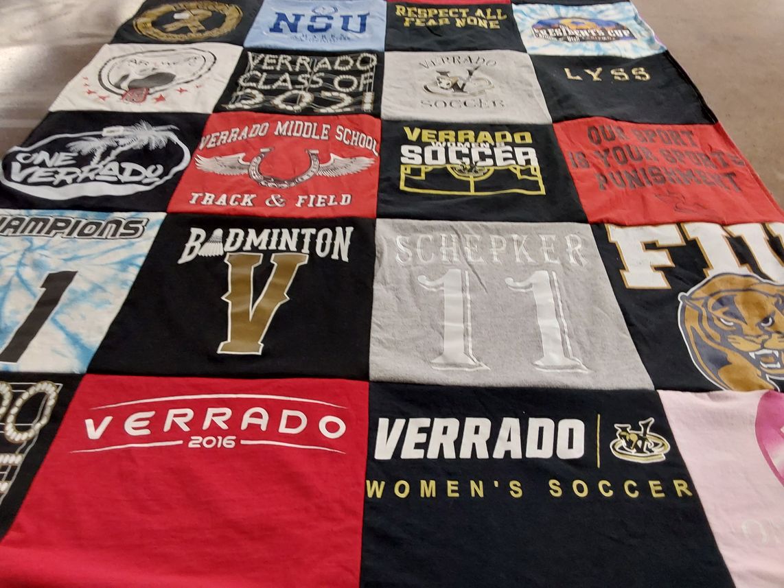 T-shirt quilt featuring verrado women's soccer by Veronica from FL