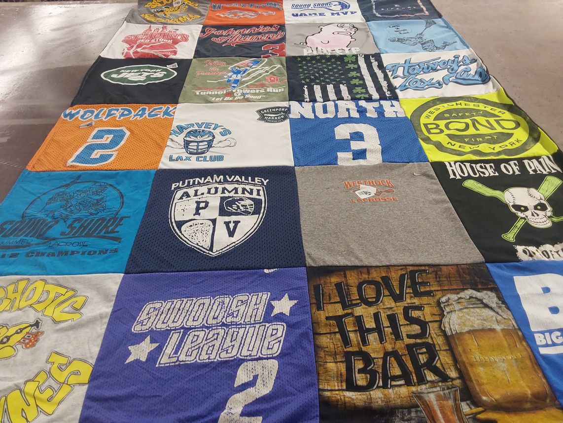 T-shirt quilt featuring wolfpack, westrock lacrosse by Caitlin from NY