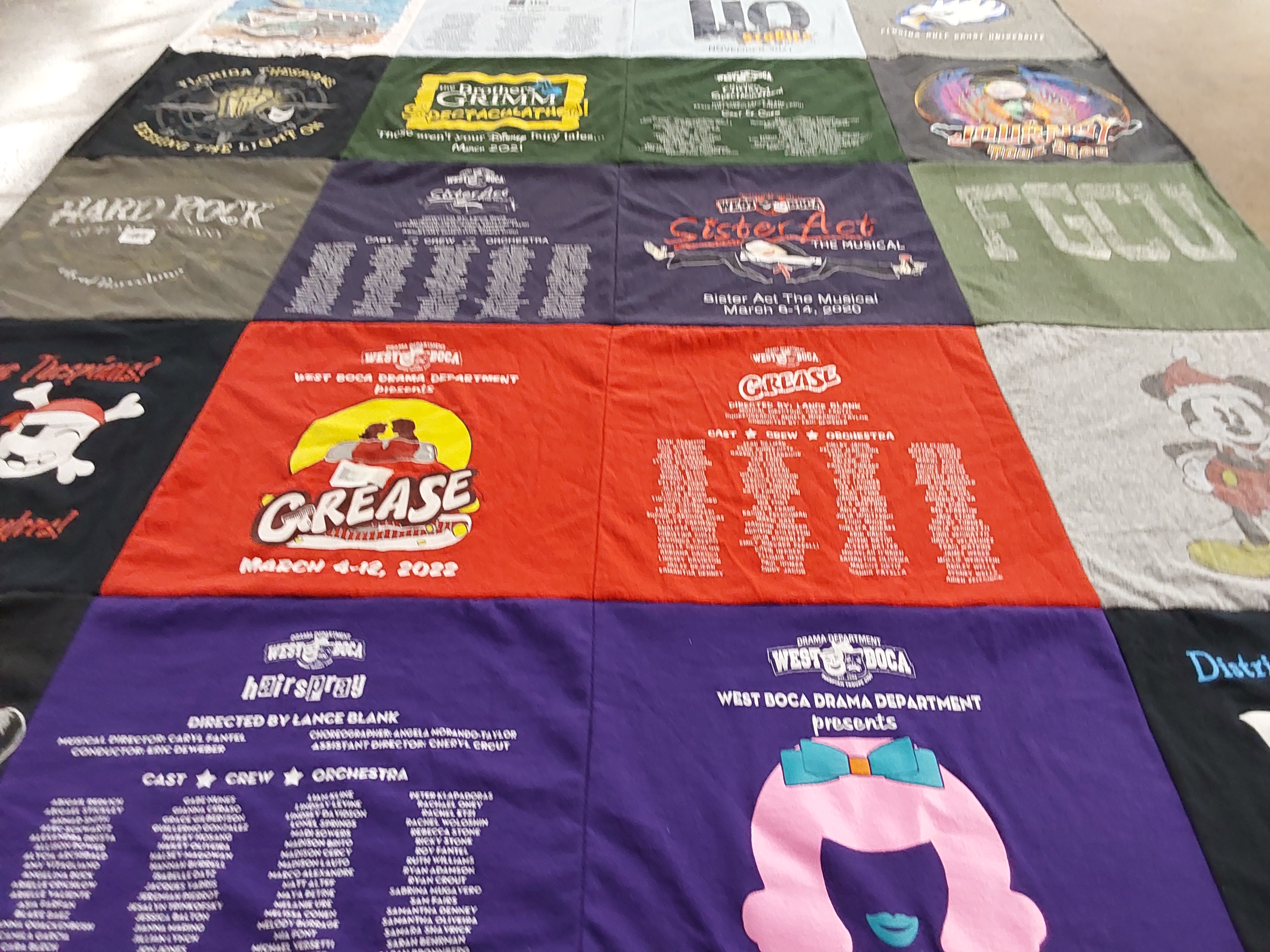 T-shirt quilt from florida gulf coast university by Heather from FL