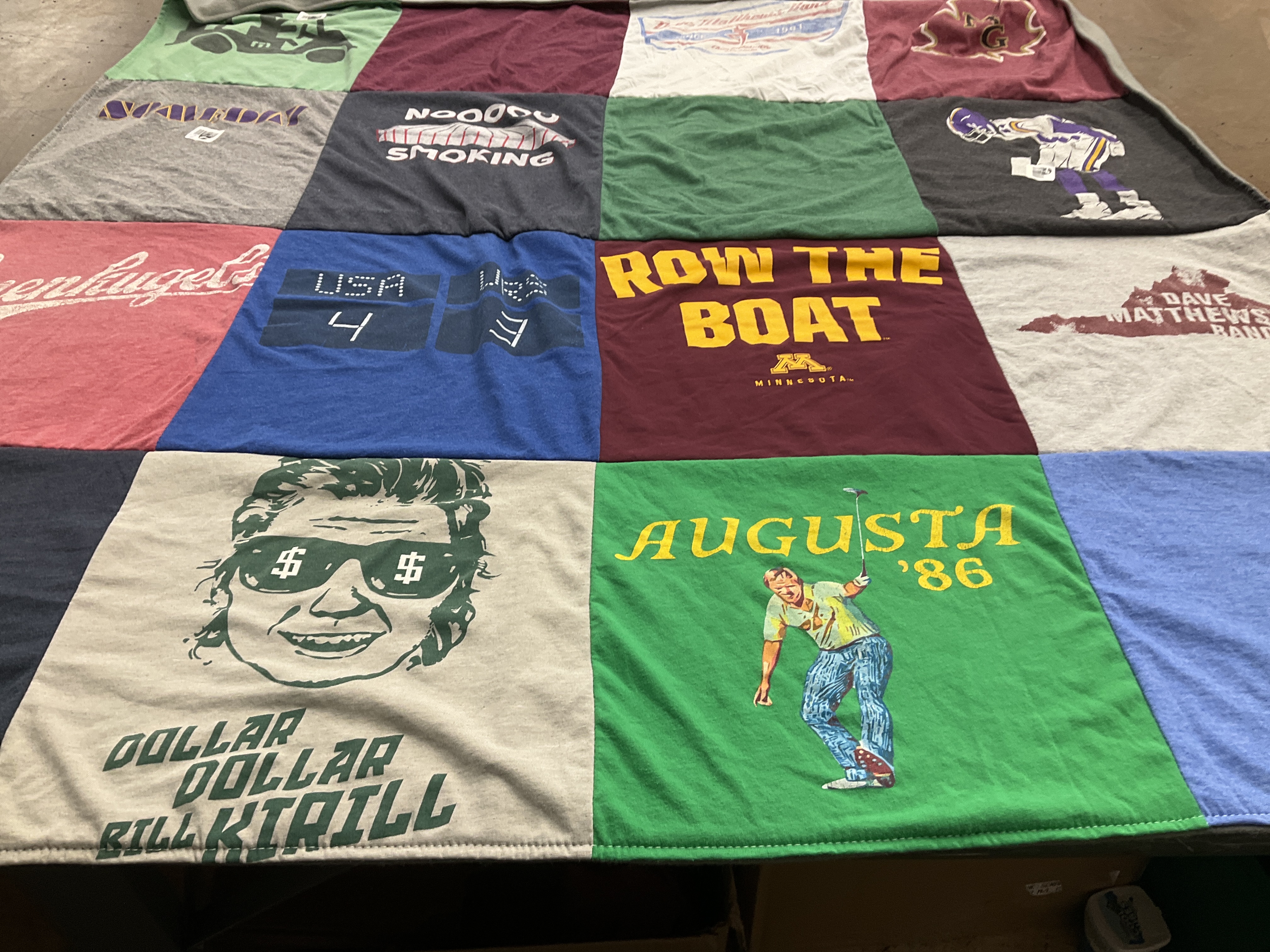 T-shirt quilt featuring minnesota vikings by Melissa from MN