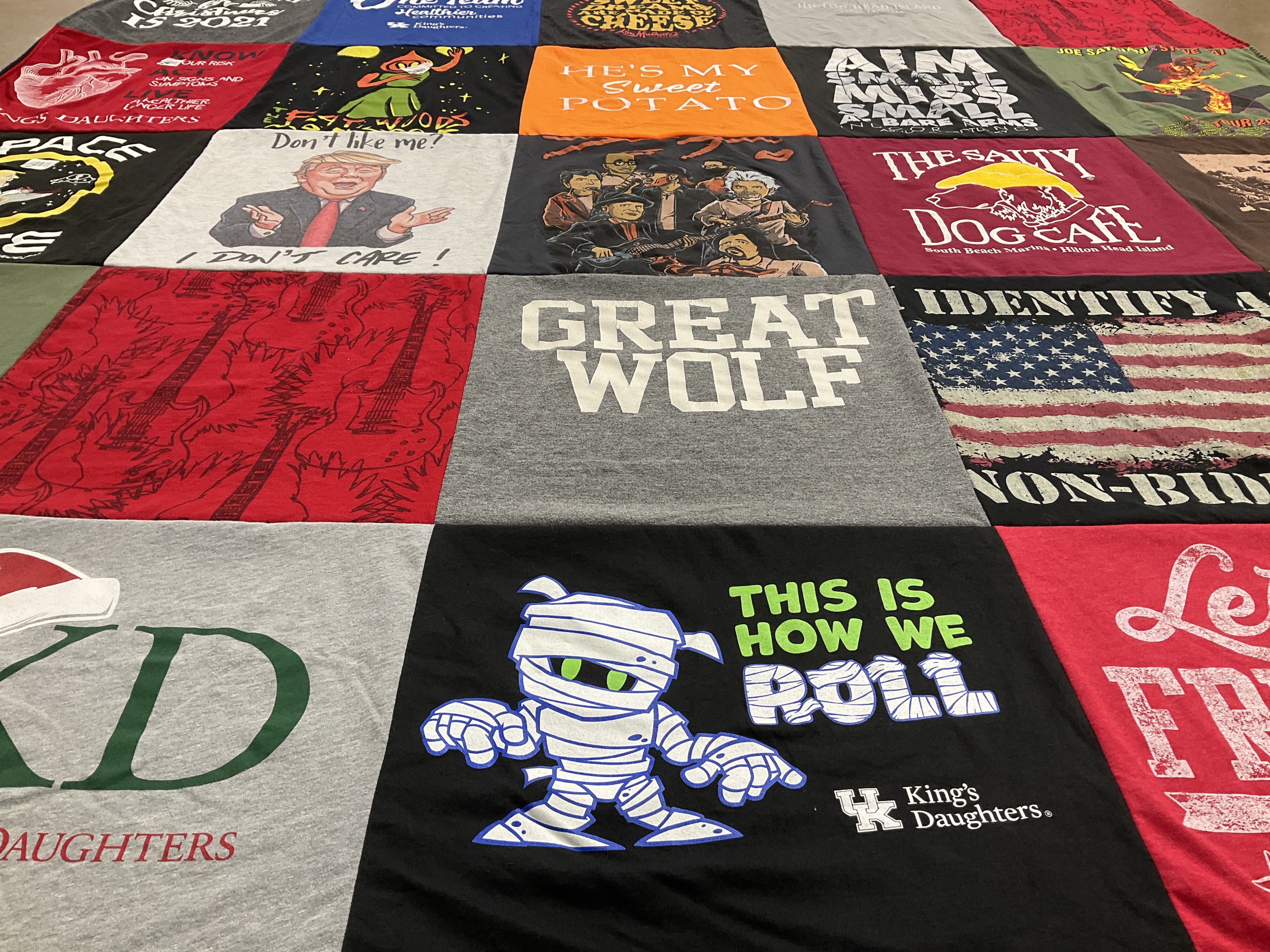 T-shirt quilt from university of kentucky by Kimberly from KY