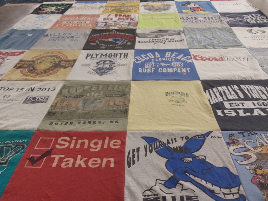 T-shirt quilt from pennsylvania university by Peter from MA