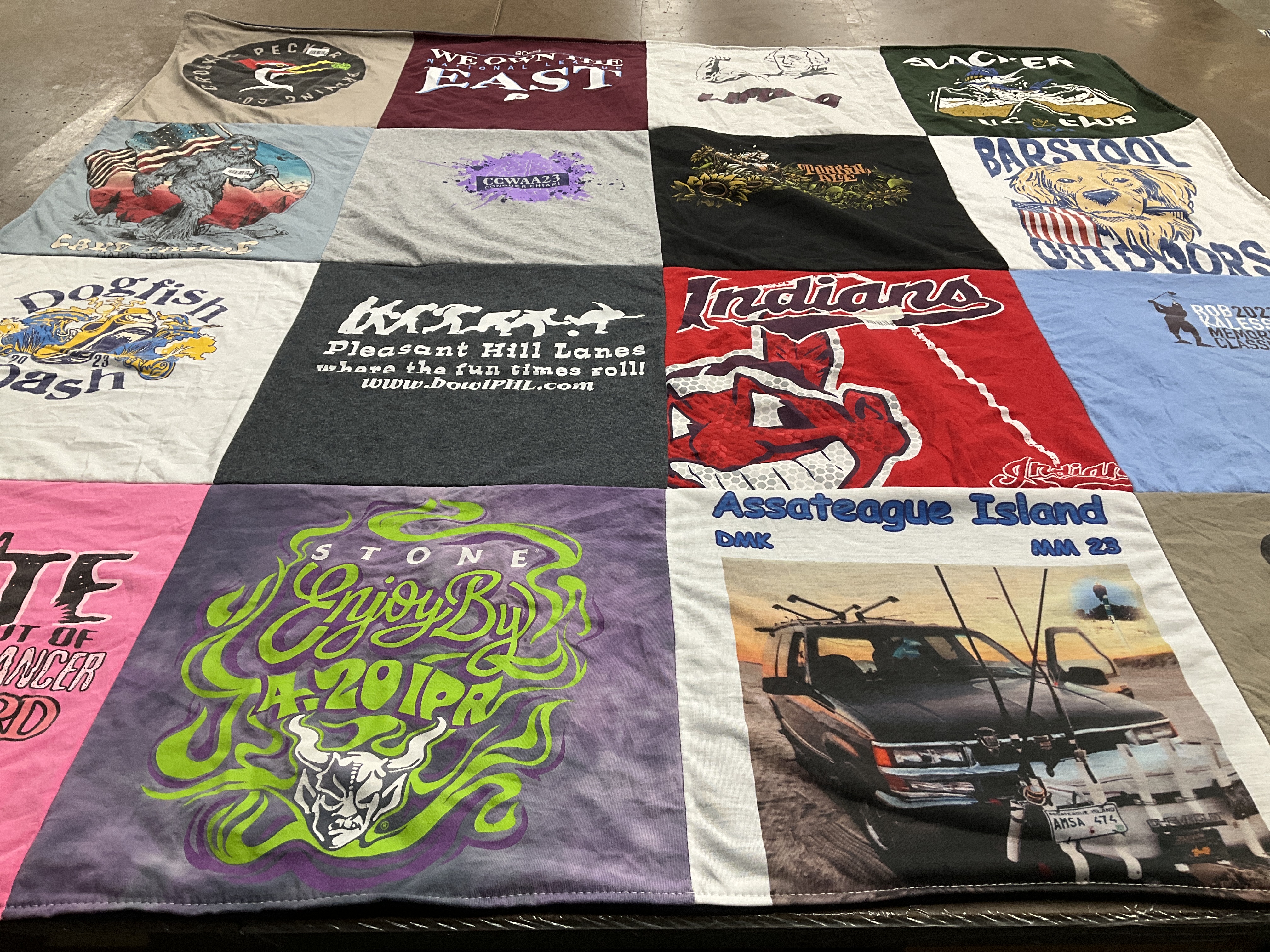 T-shirt quilt from indiana university by Summer from DE