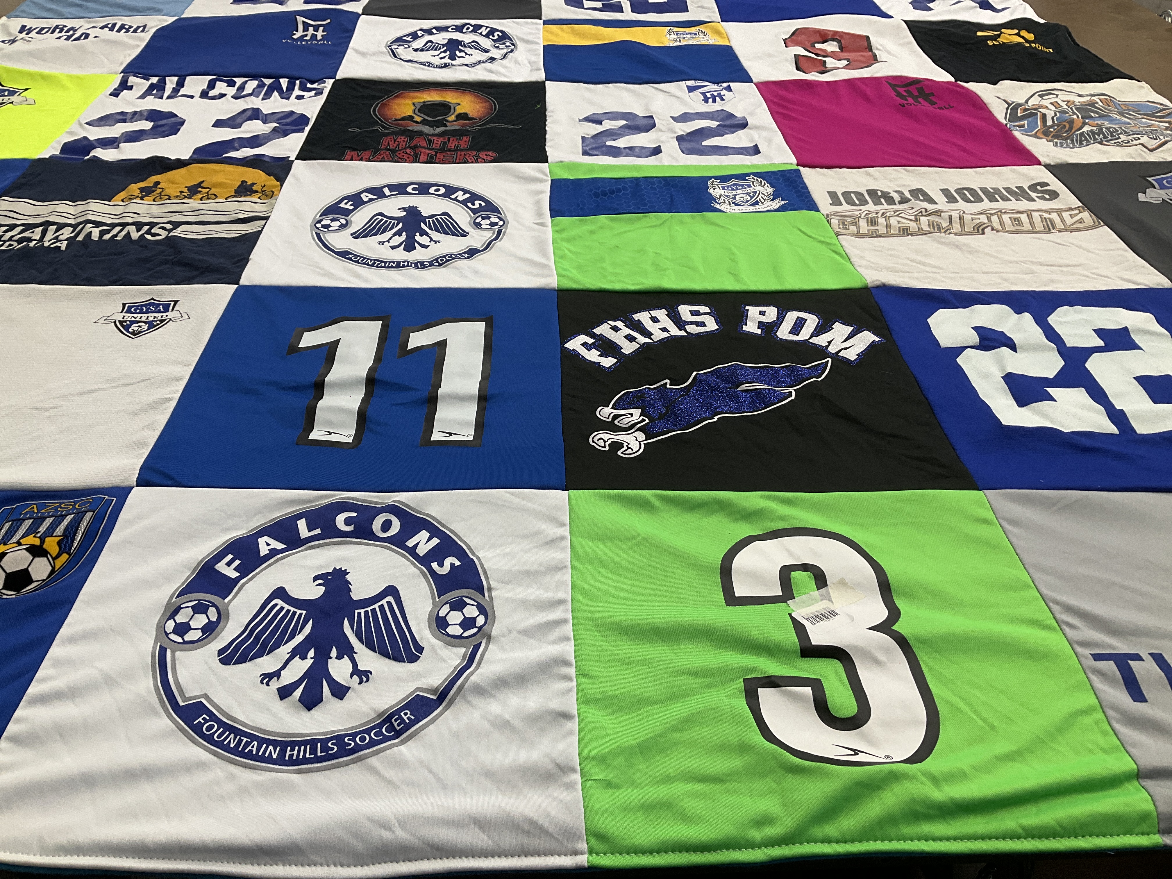T-shirt quilt featuring fountain hills high school soccer by Christian from AZ