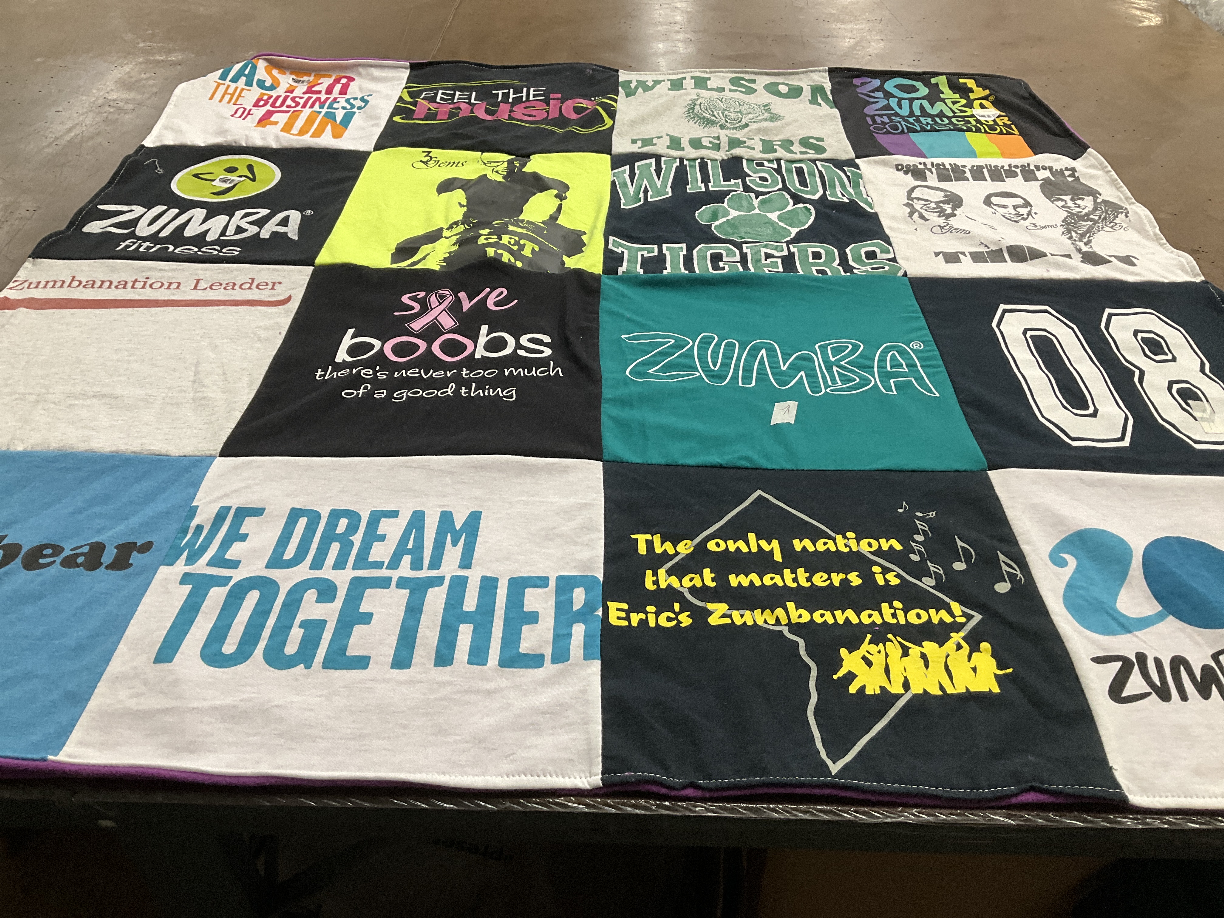 T-shirt quilt from wilson high school by Eric from DC