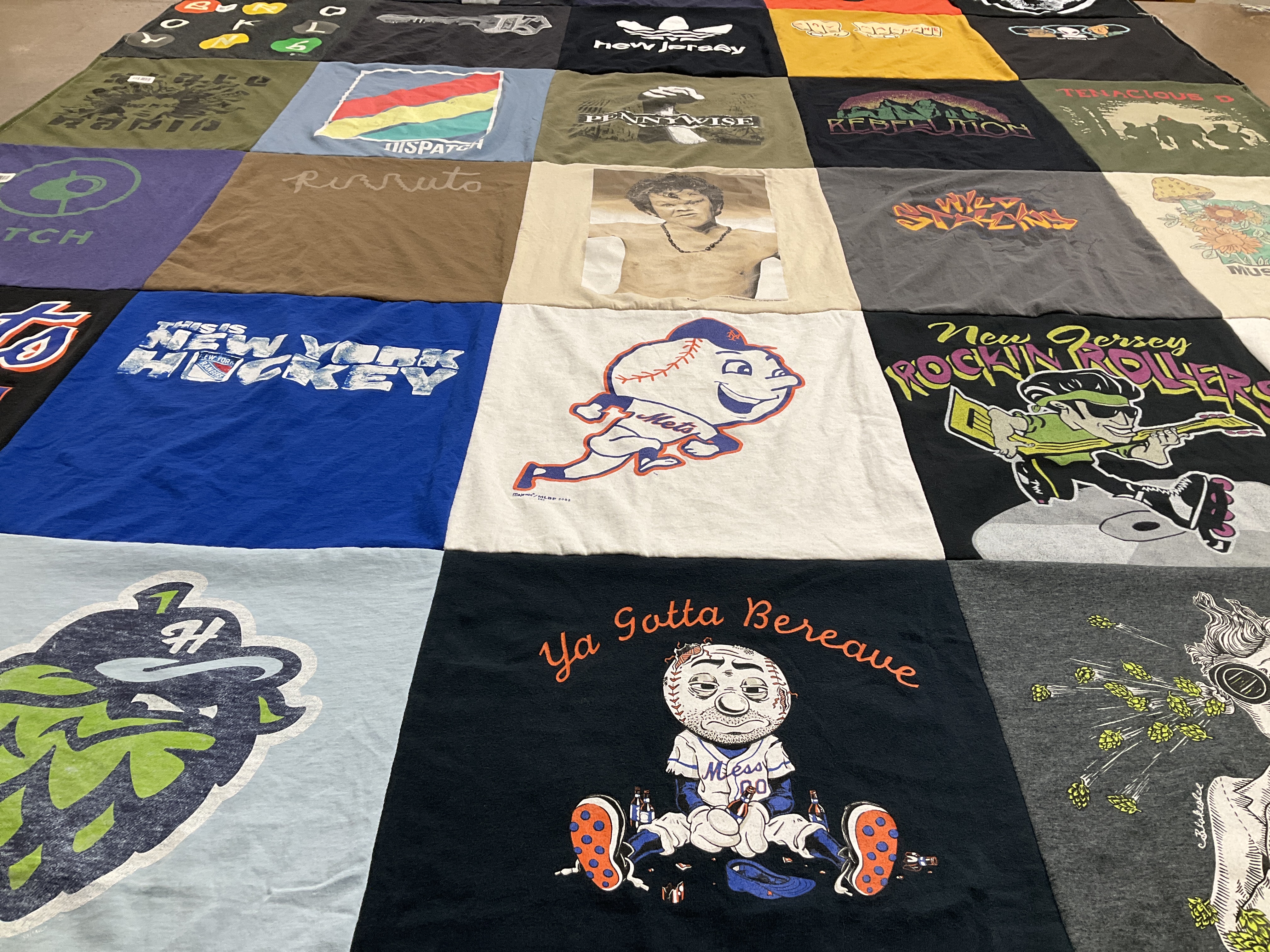 T-shirt quilt featuring new york mets by Vincent from NJ