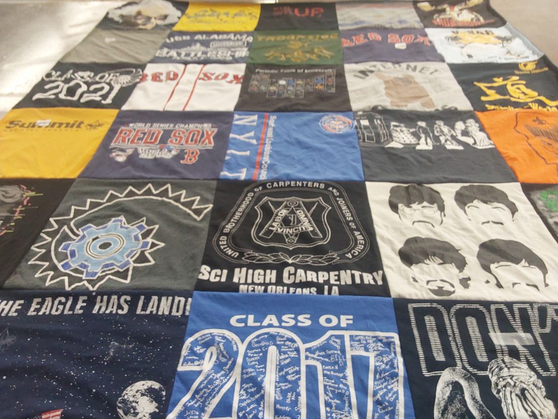 T-shirt quilt featuring boston red sox by Deirdre from LA