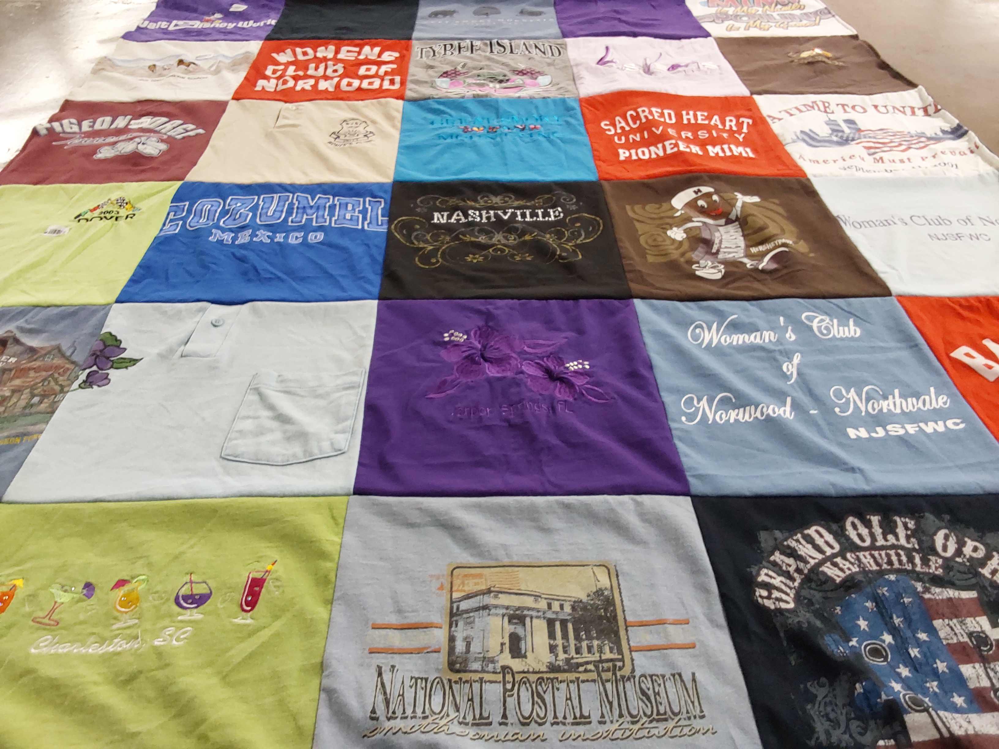 T-shirt quilt from sacred heart university by Donna J from NJ
