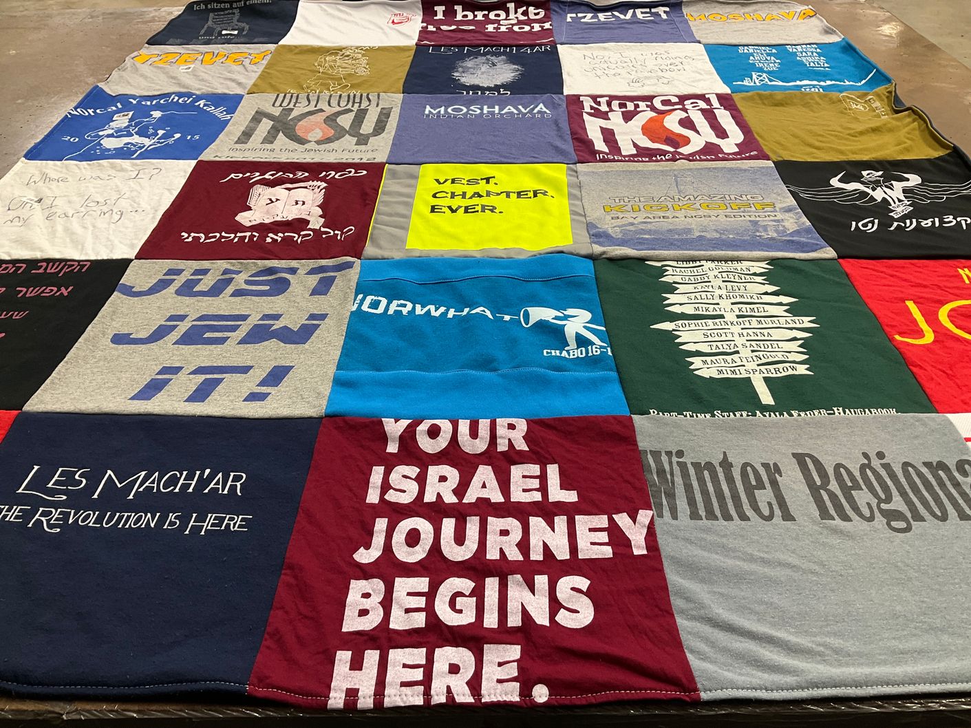 T-shirt quilt from norcal ksy by Talya from CA