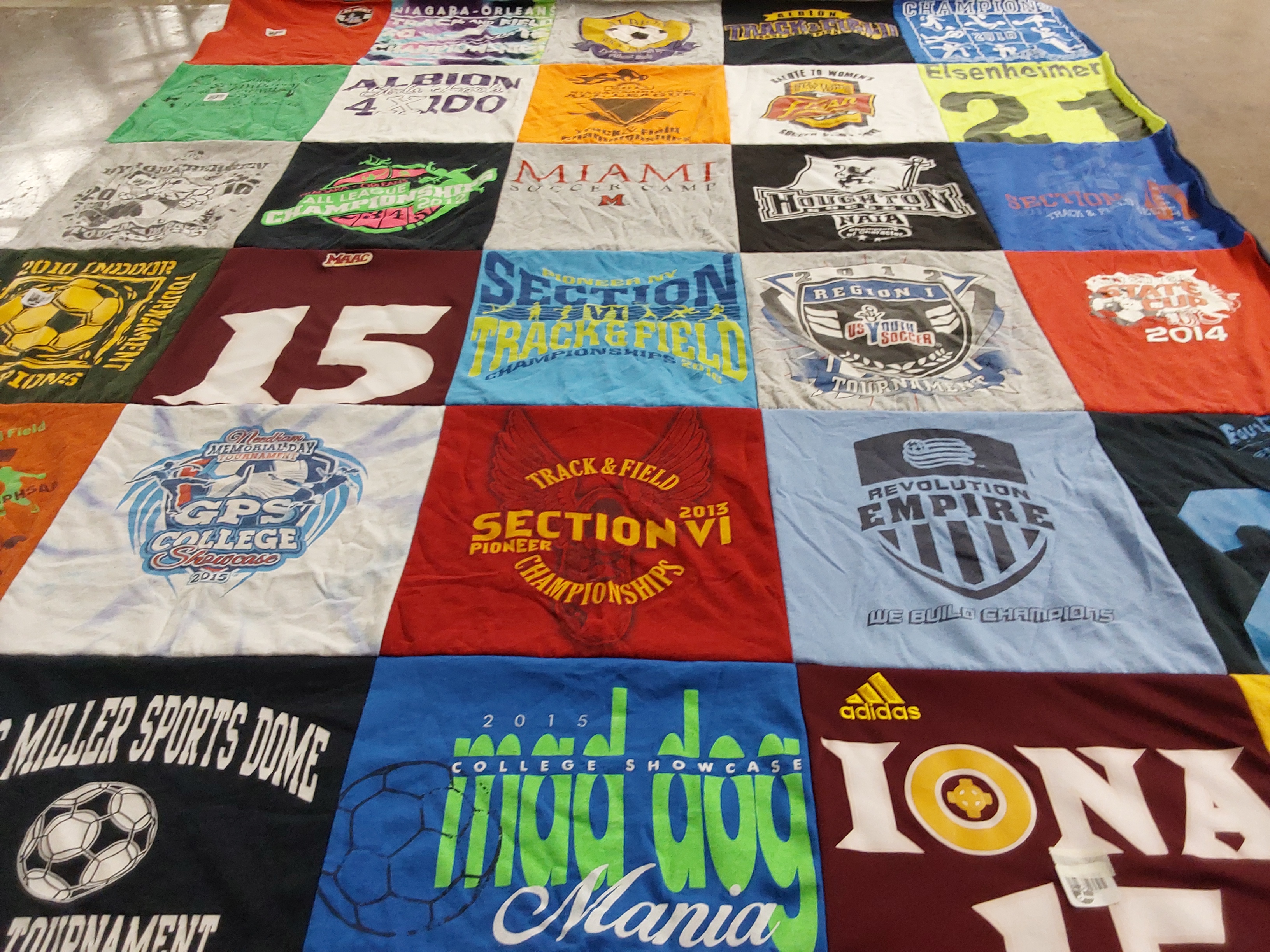 T-shirt quilt featuring revolution empire by Vickie from NY