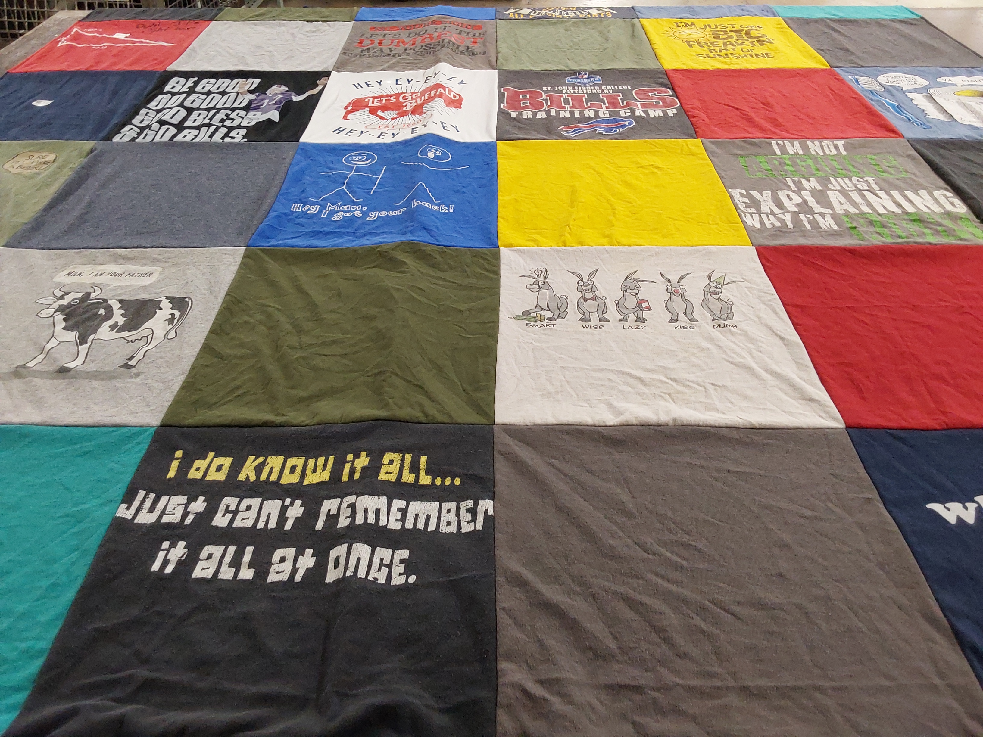 T-shirt quilt featuring buffalo bills by Jacinda from FL
