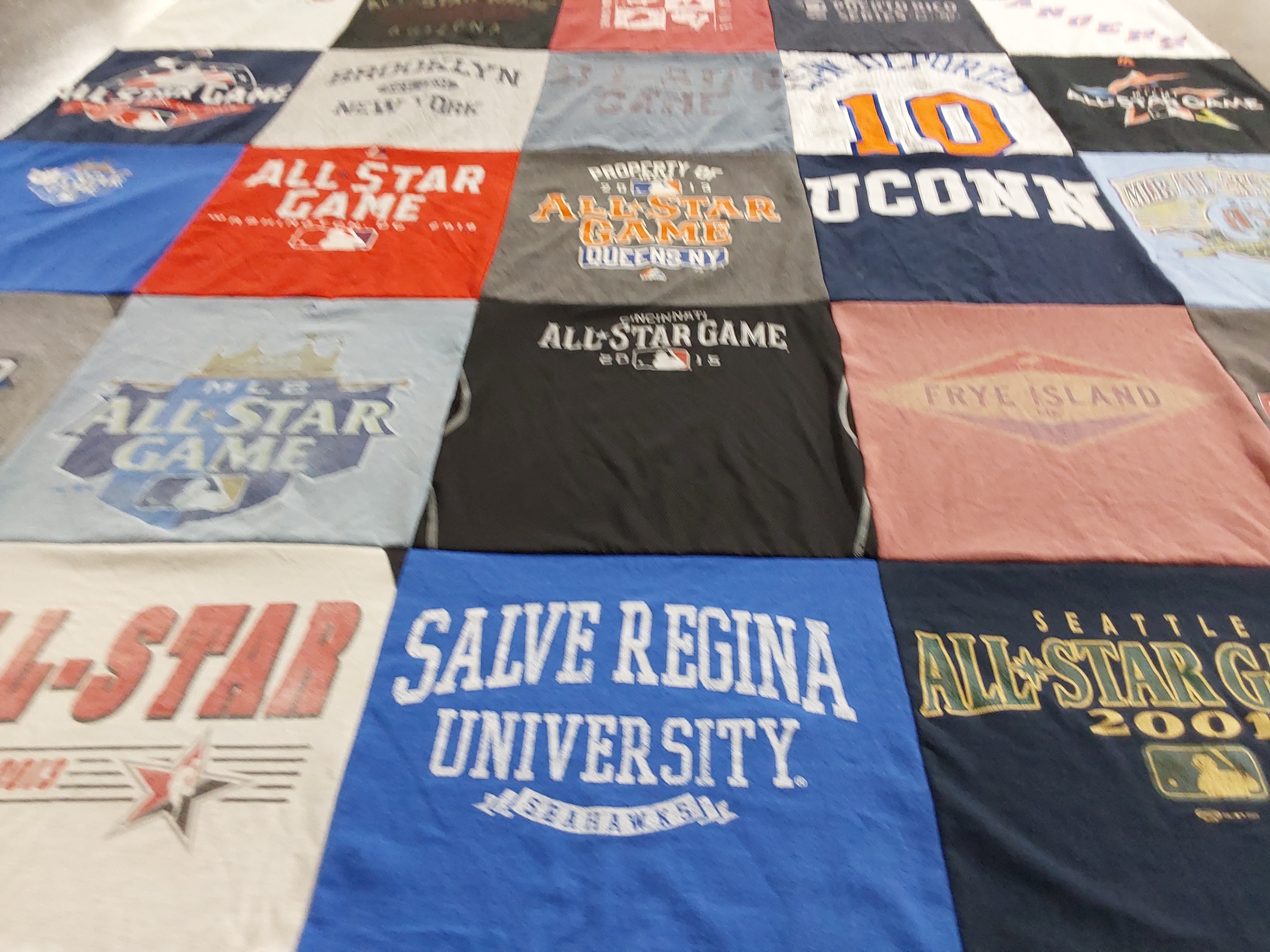 T-shirt quilt featuring seattle all star game by John from CT