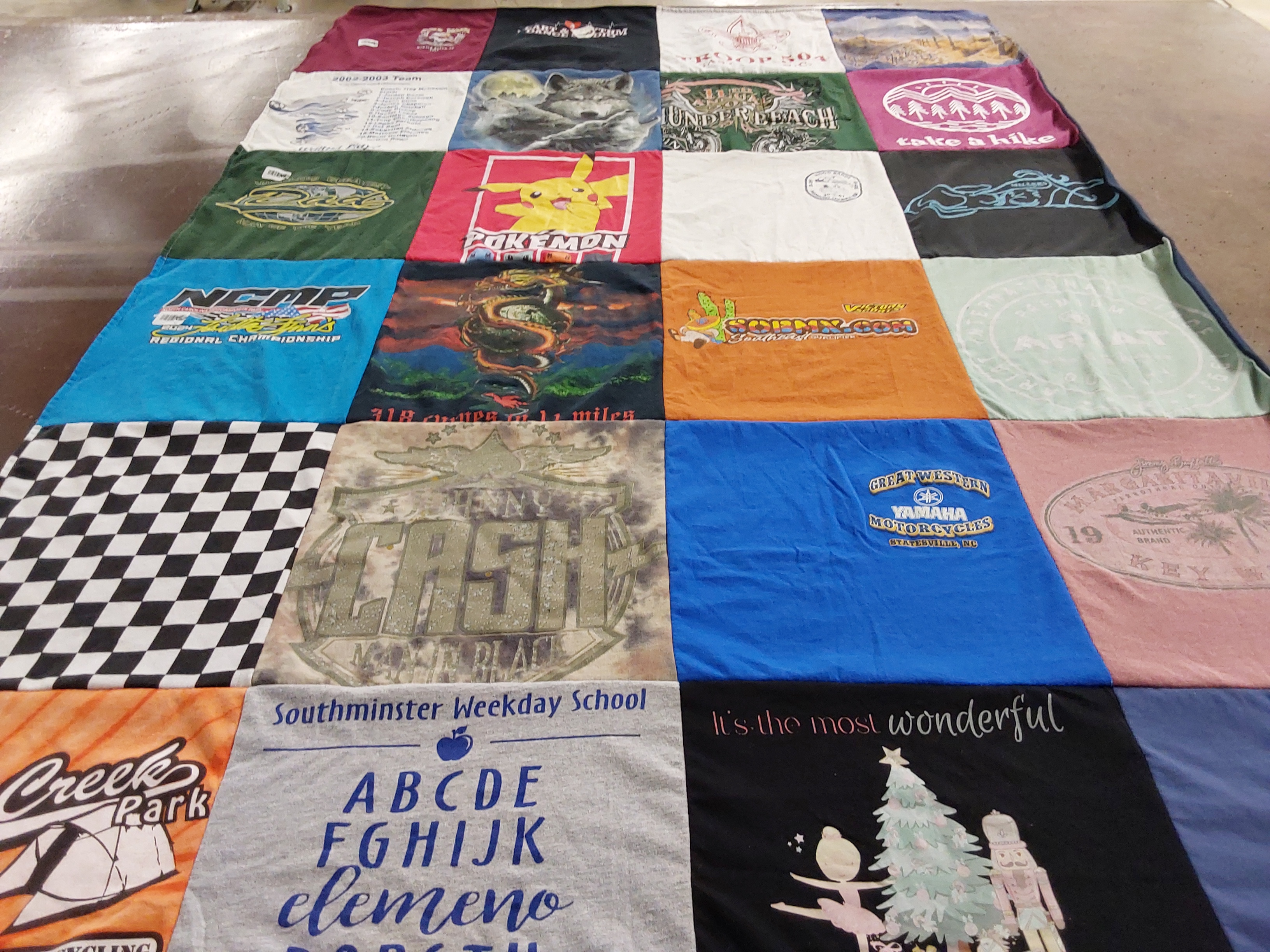T-shirt quilt featuring ncip national championship by Dawn from NC