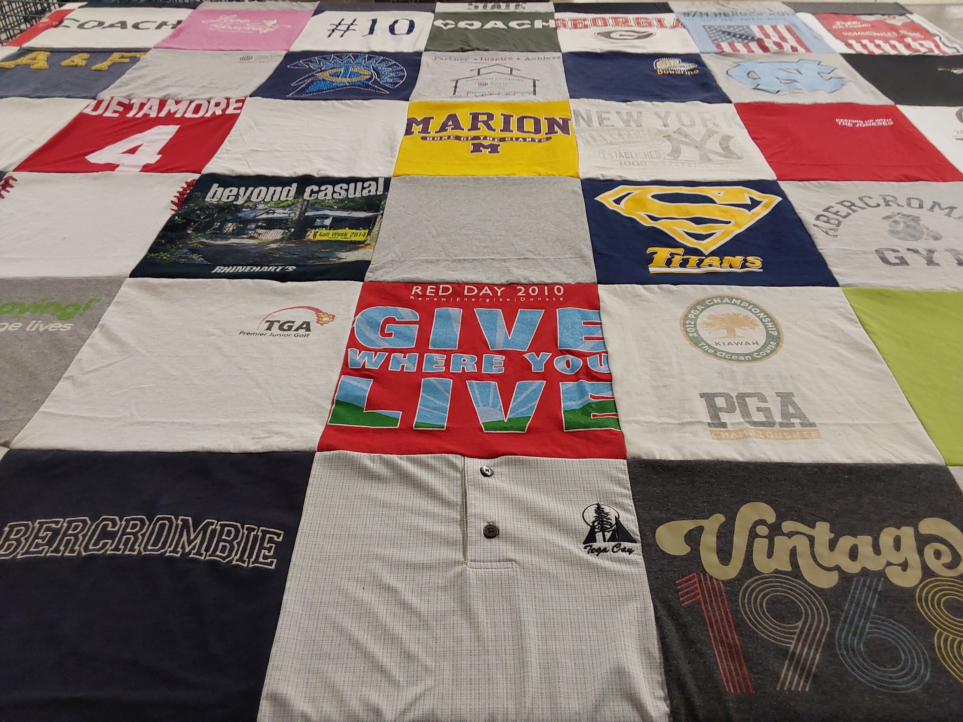 T-shirt quilt featuring titans by Jodi from SC