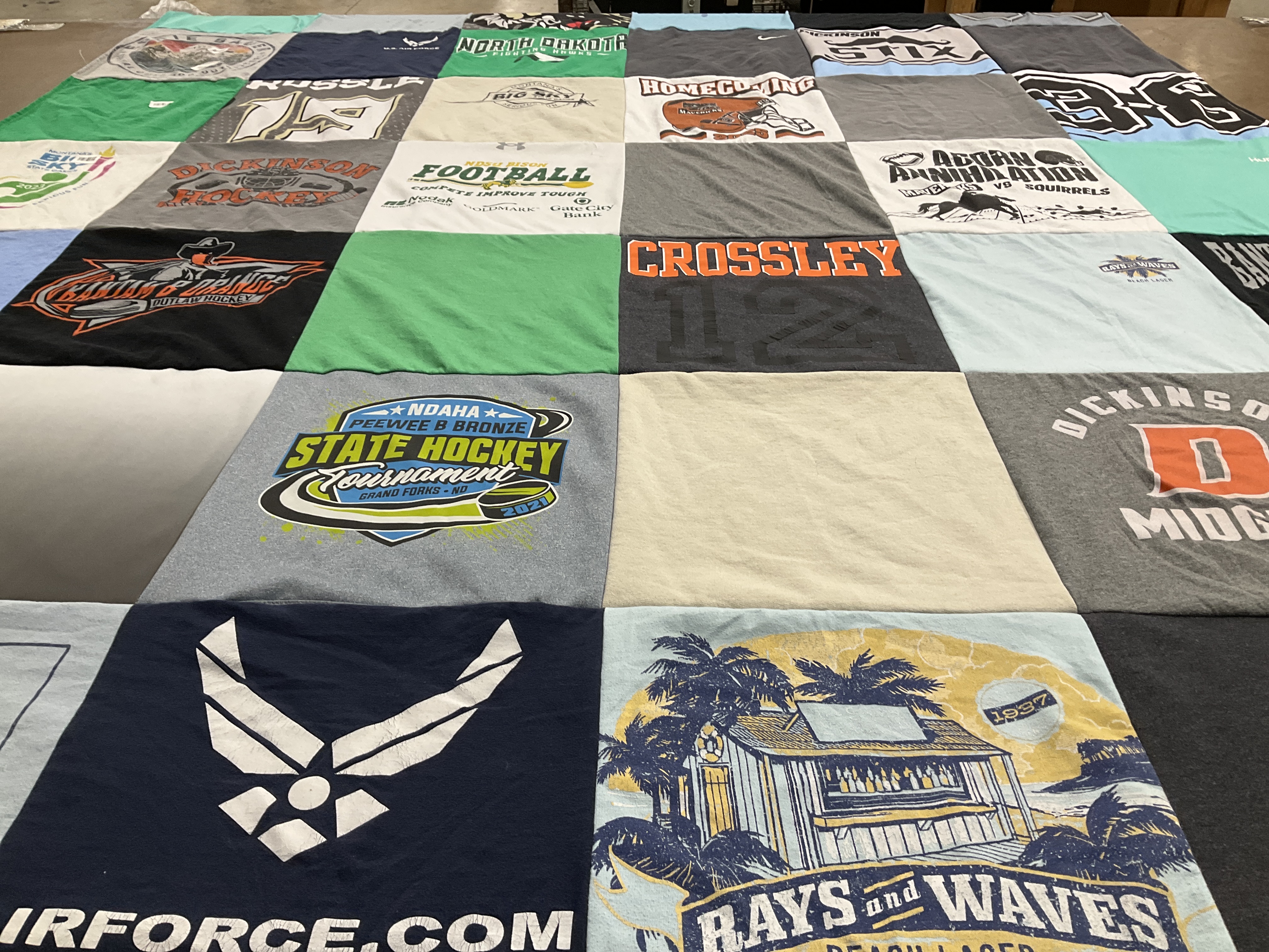 T-shirt quilt featuring dickinson midgets hockey by Katrina from ND